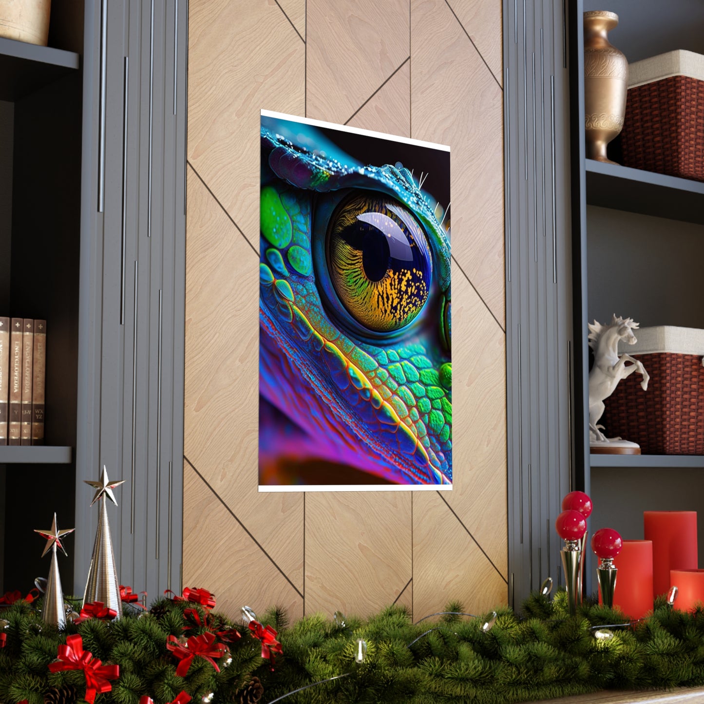 Premium Matte Vertical Posters Macro Eye Photo 4