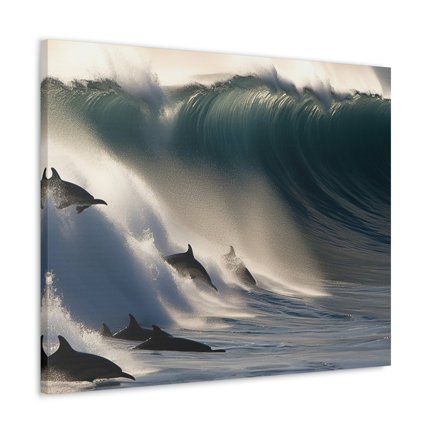 Canvas Gallery Wraps Dolphin Wave 2