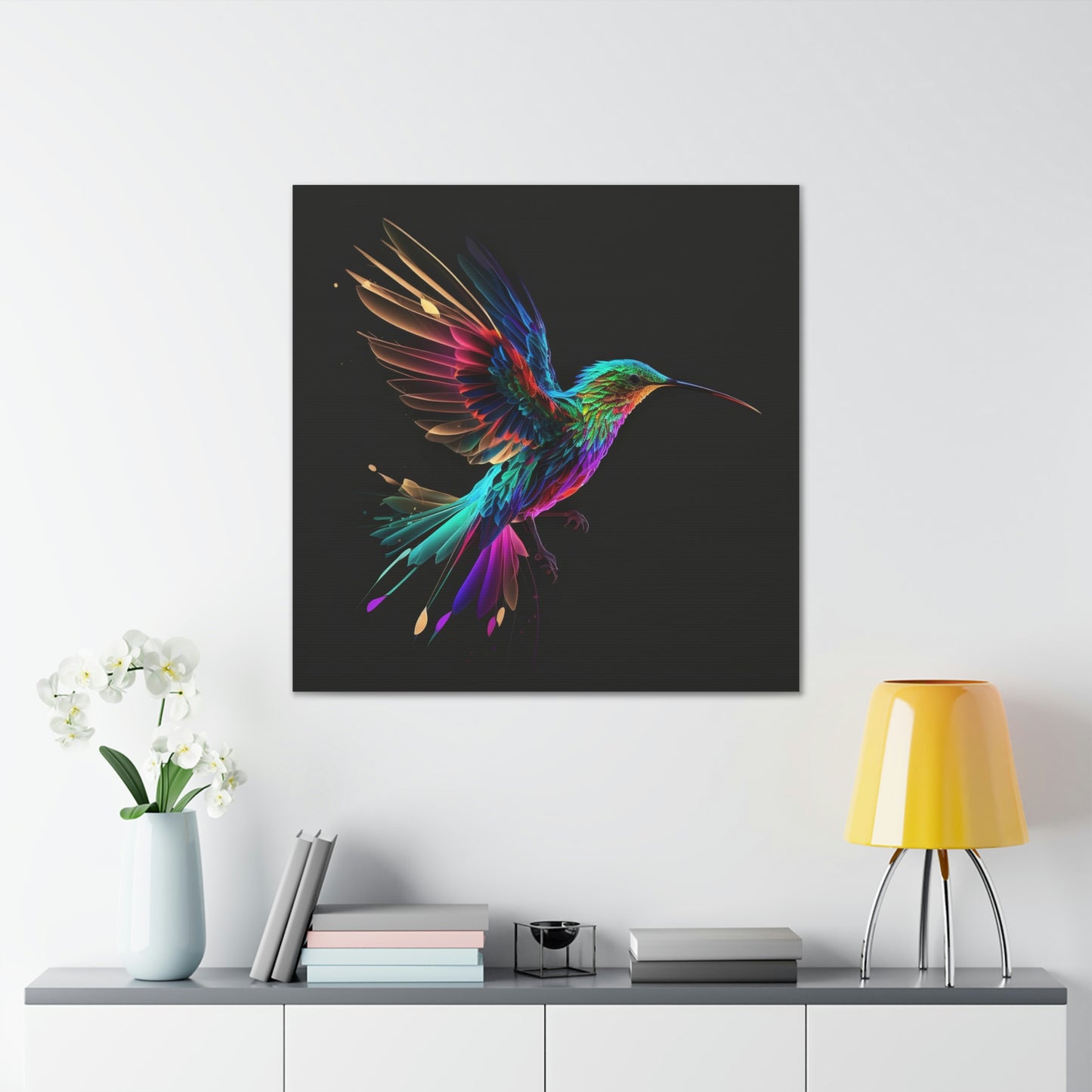 Hummingbird florescent glow