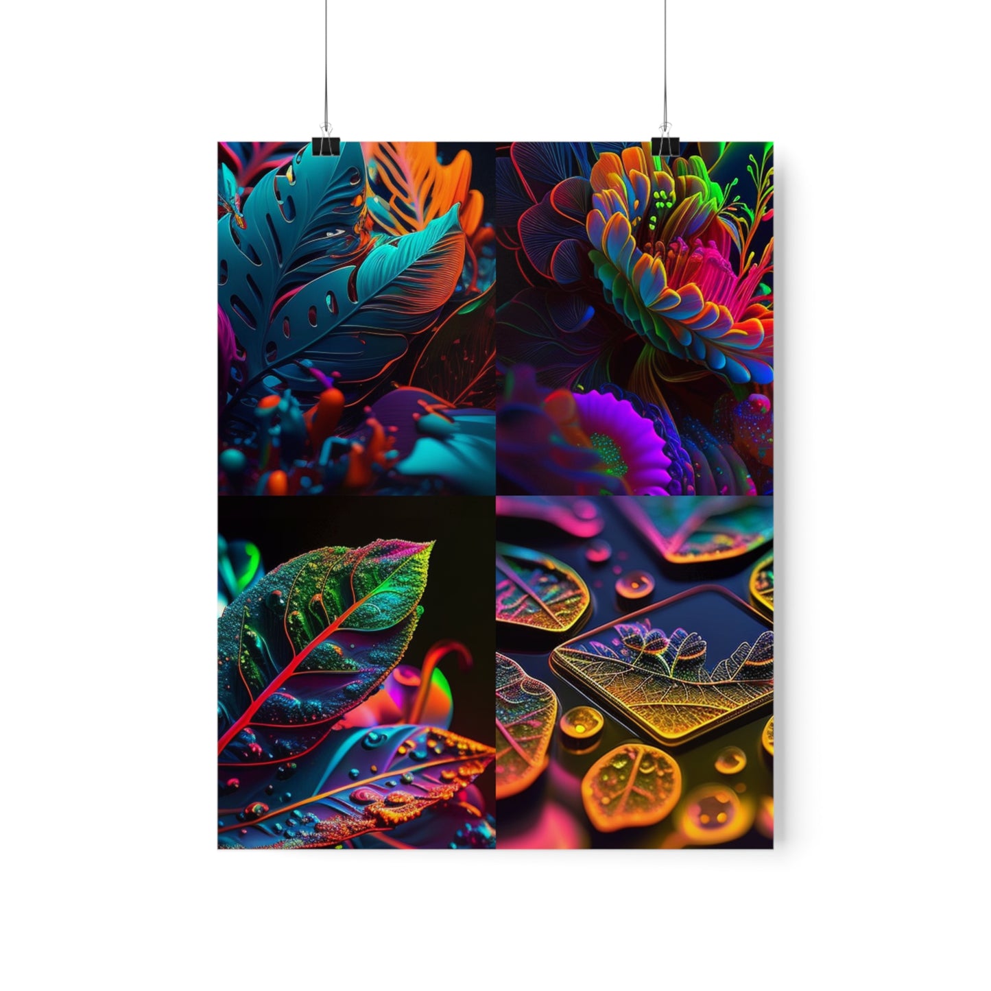 Premium Matte Vertical Posters Macro Florescent 5