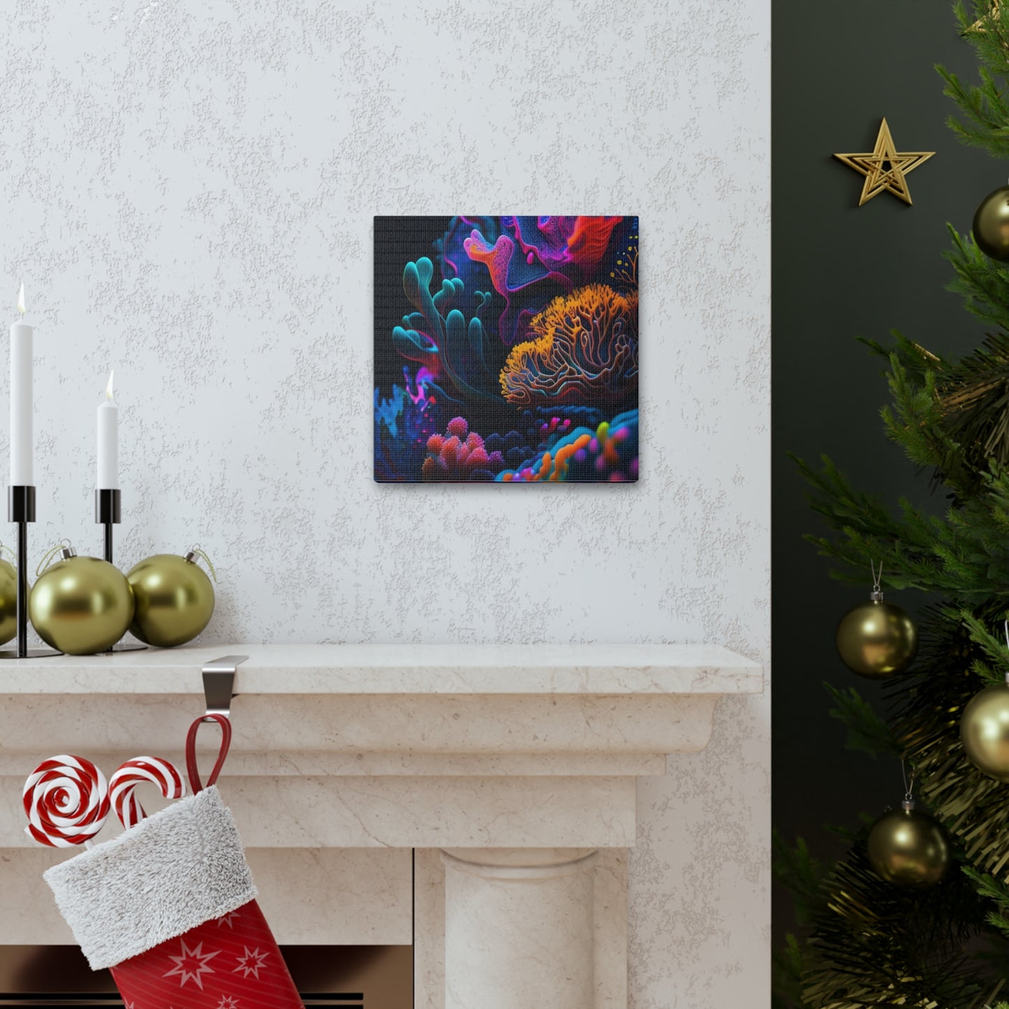 Canvas Gallery Wraps Macro Coral Reef 2
