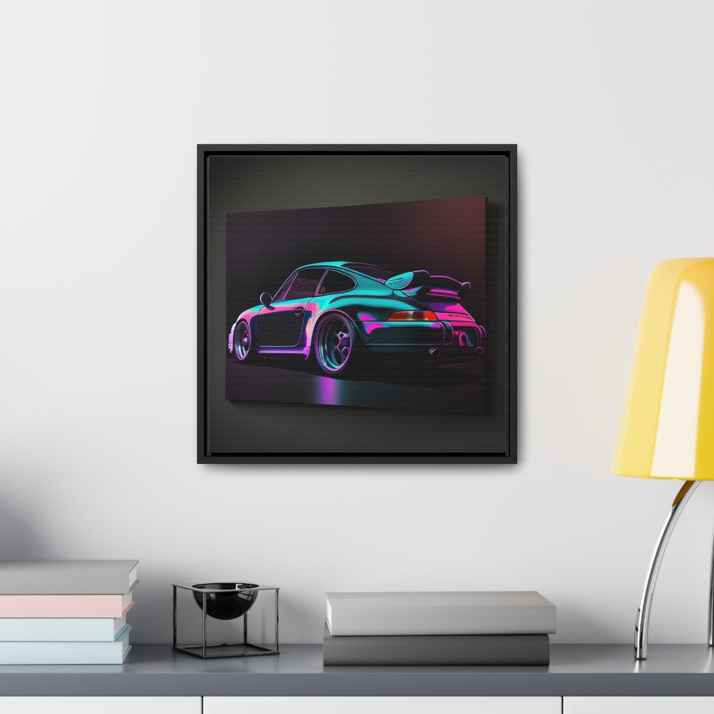 Gallery Canvas Wraps, Square Frame Porsche Purple 1