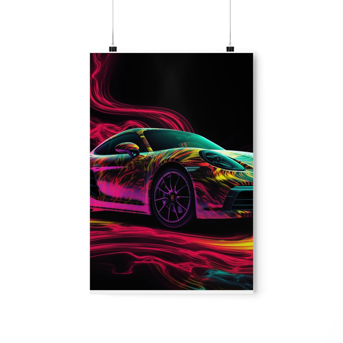 Premium Matte Vertical Posters Porsche Flair 1