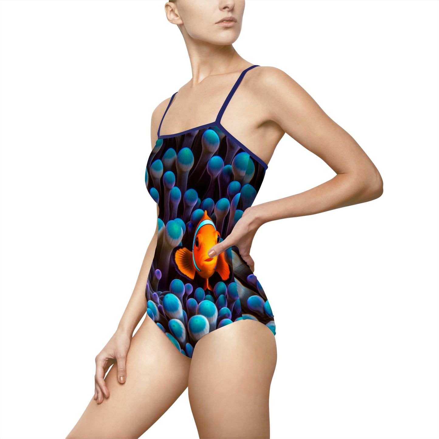 Women's One-piece Swimsuit (AOP) Clown Fish 1