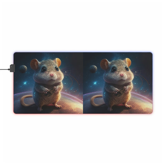 LED Gaming Mouse Pad Mouse On The Moon 3