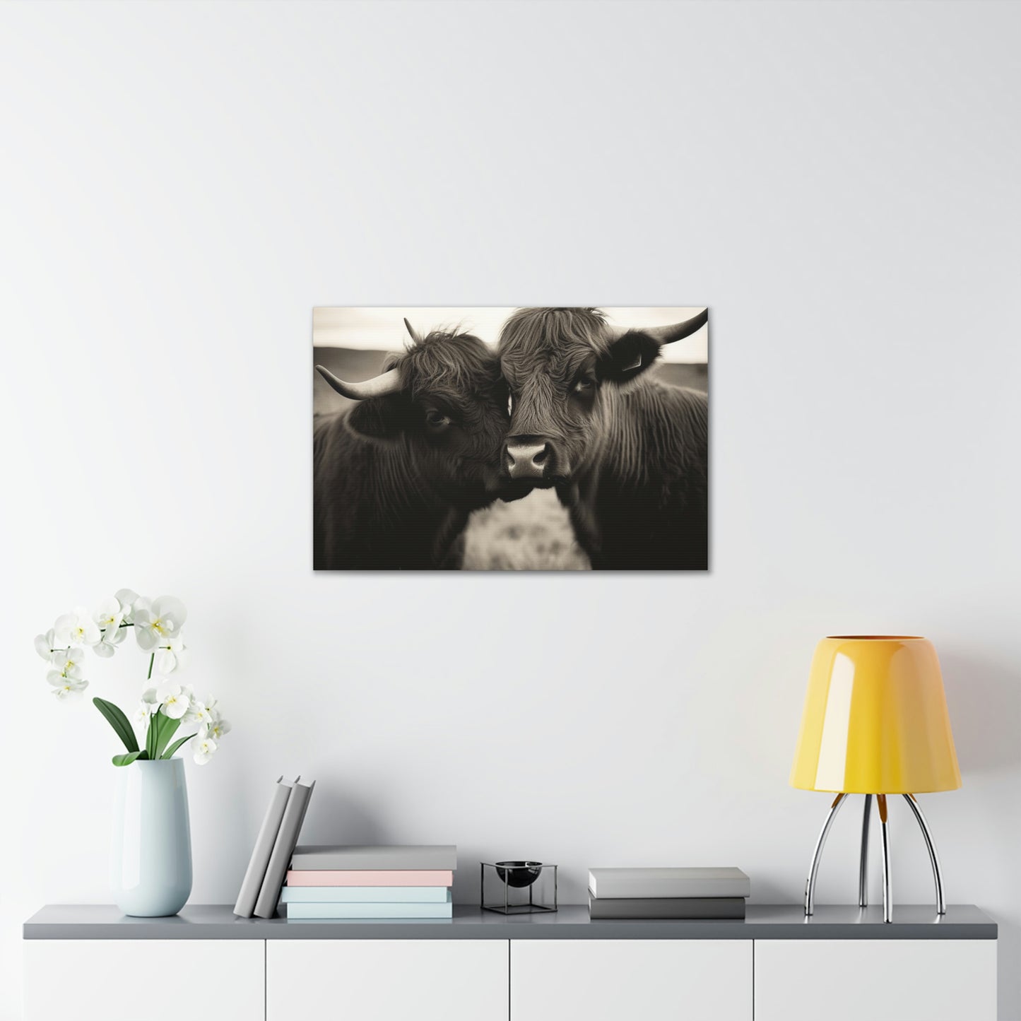 Canvas Gallery Wraps Cow Love 4