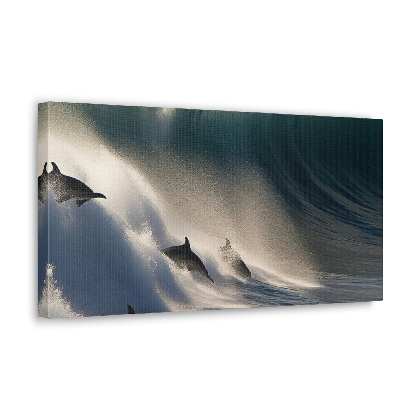 Canvas Gallery Wraps Dolphin Wave 2