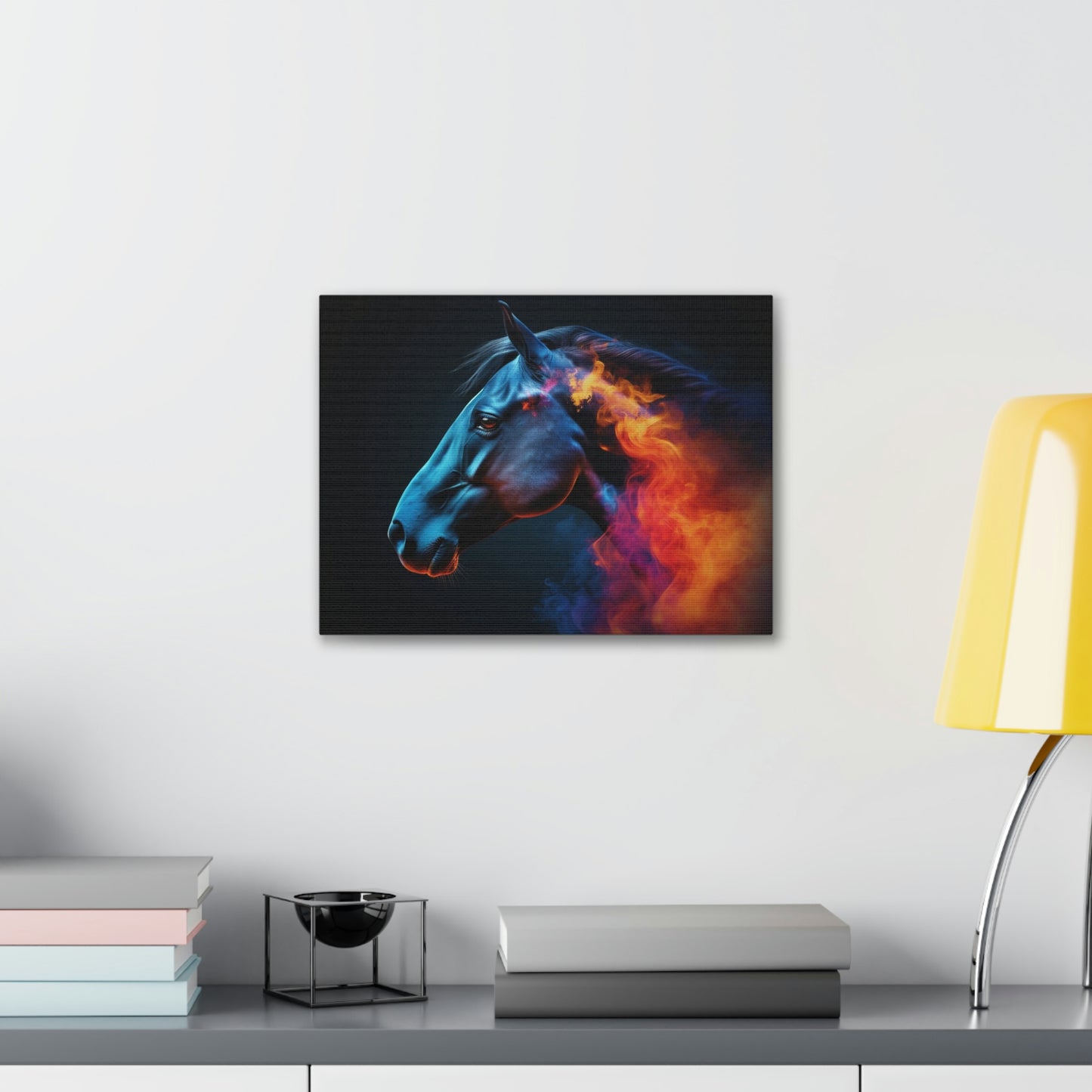 Canvas Gallery Wraps Neon Horses 4