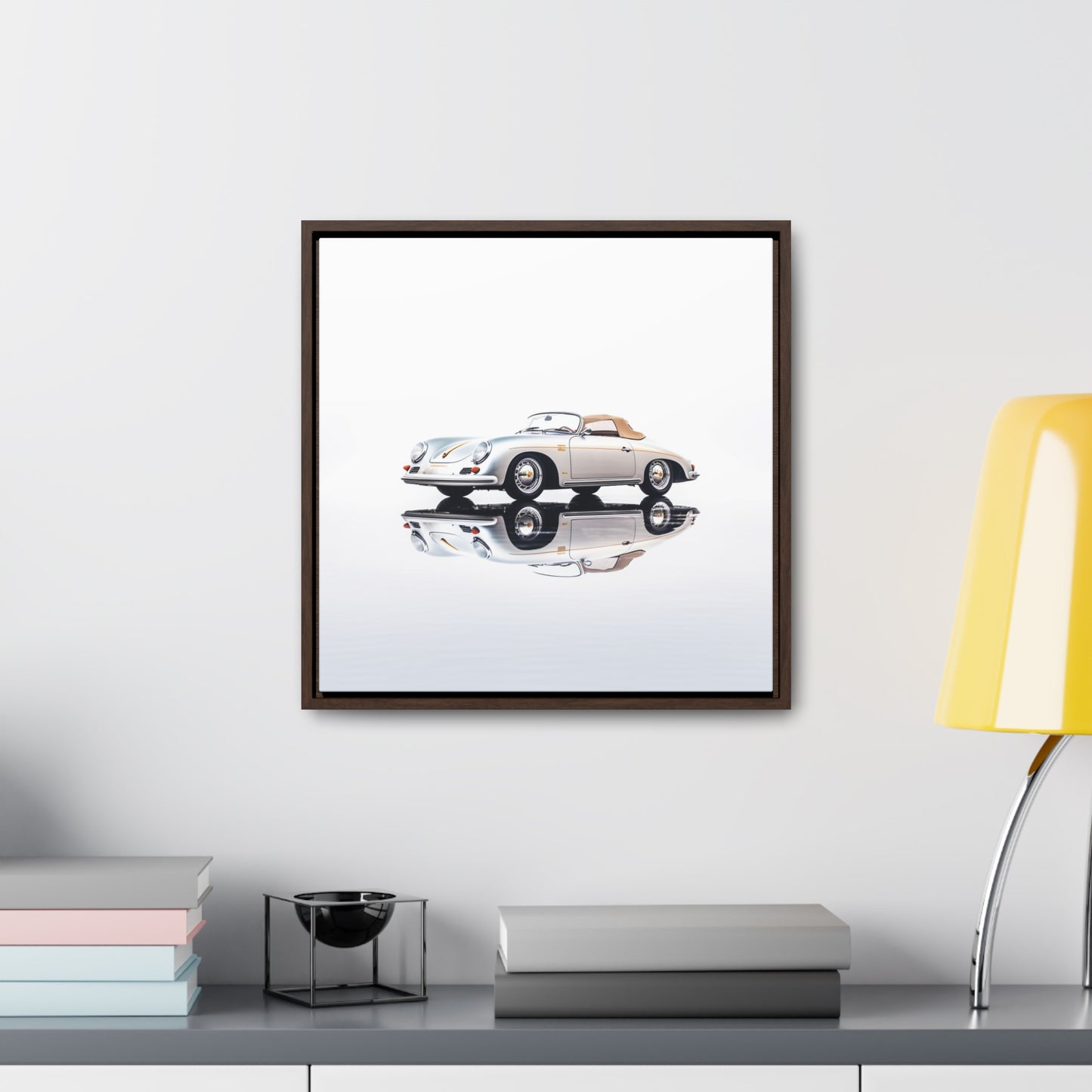 Gallery Canvas Wraps, Square Frame 911 Speedster on water 2