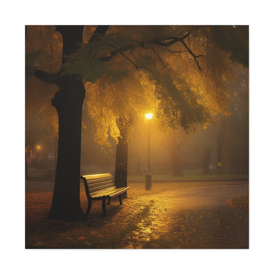 Park Bench in the rain