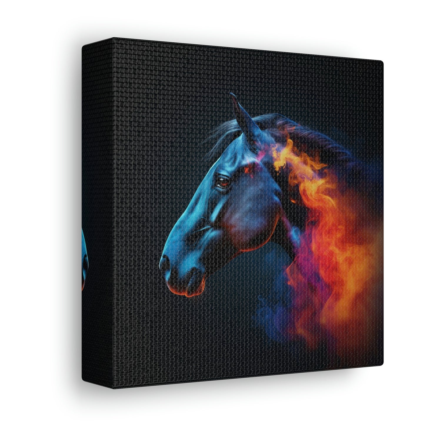 Canvas Gallery Wraps Neon Horses 4