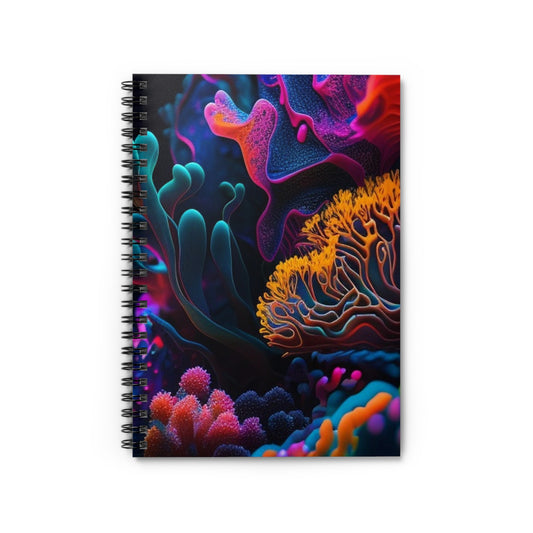 Spiral Notebook - Ruled Line Macro Coral Reef 2
