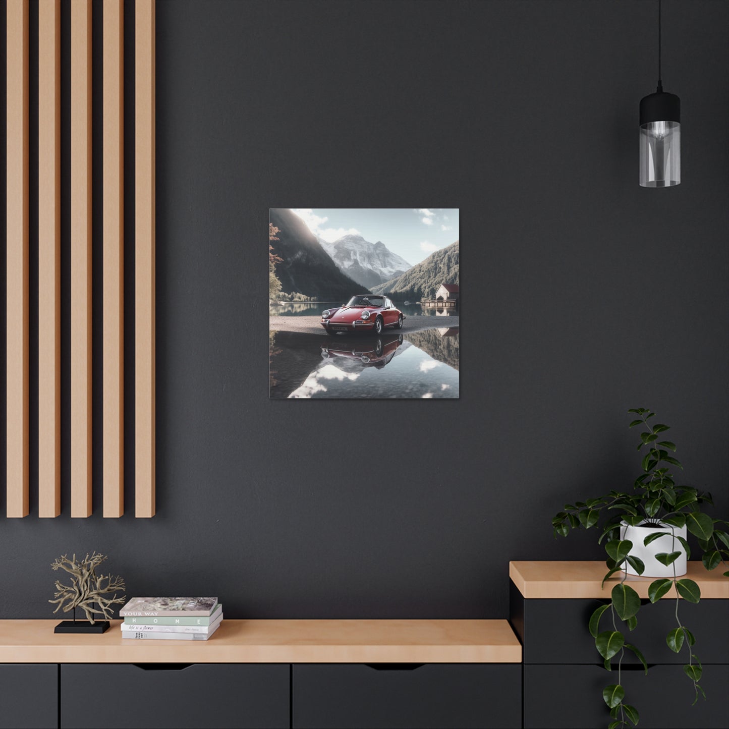 Canvas Gallery Wraps Porsche Lake 4 pack