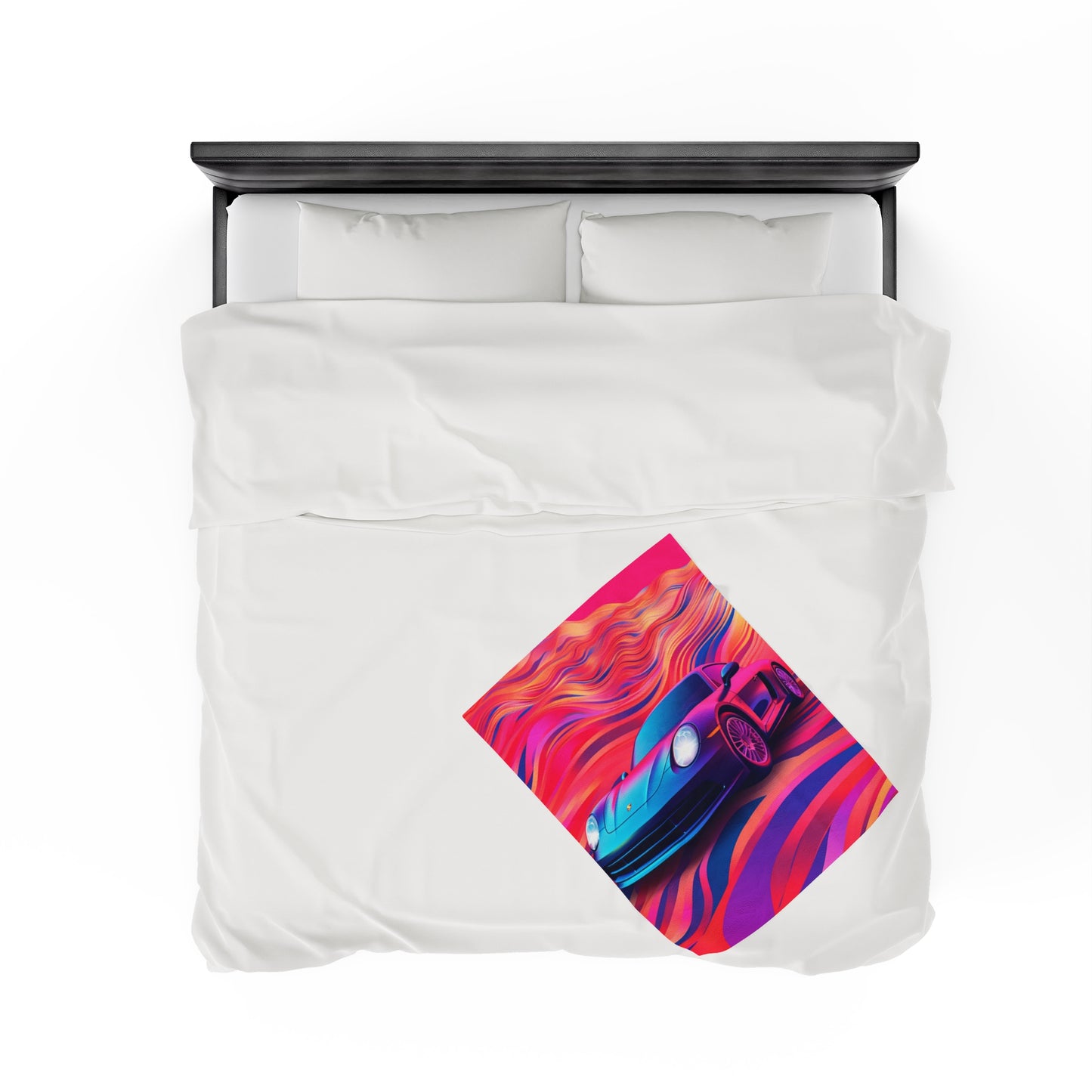 Velveteen Plush Blanket Porsche Water Fusion 3