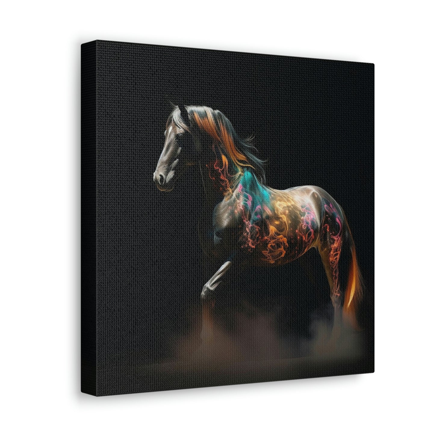 Canvas Gallery Wraps Horses smoke 4