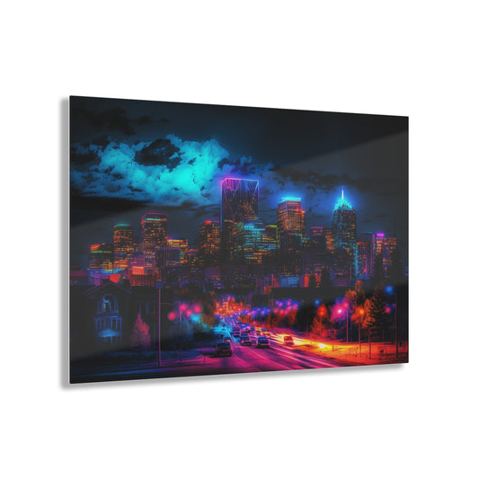 Acrylic Prints Neon Denver 4