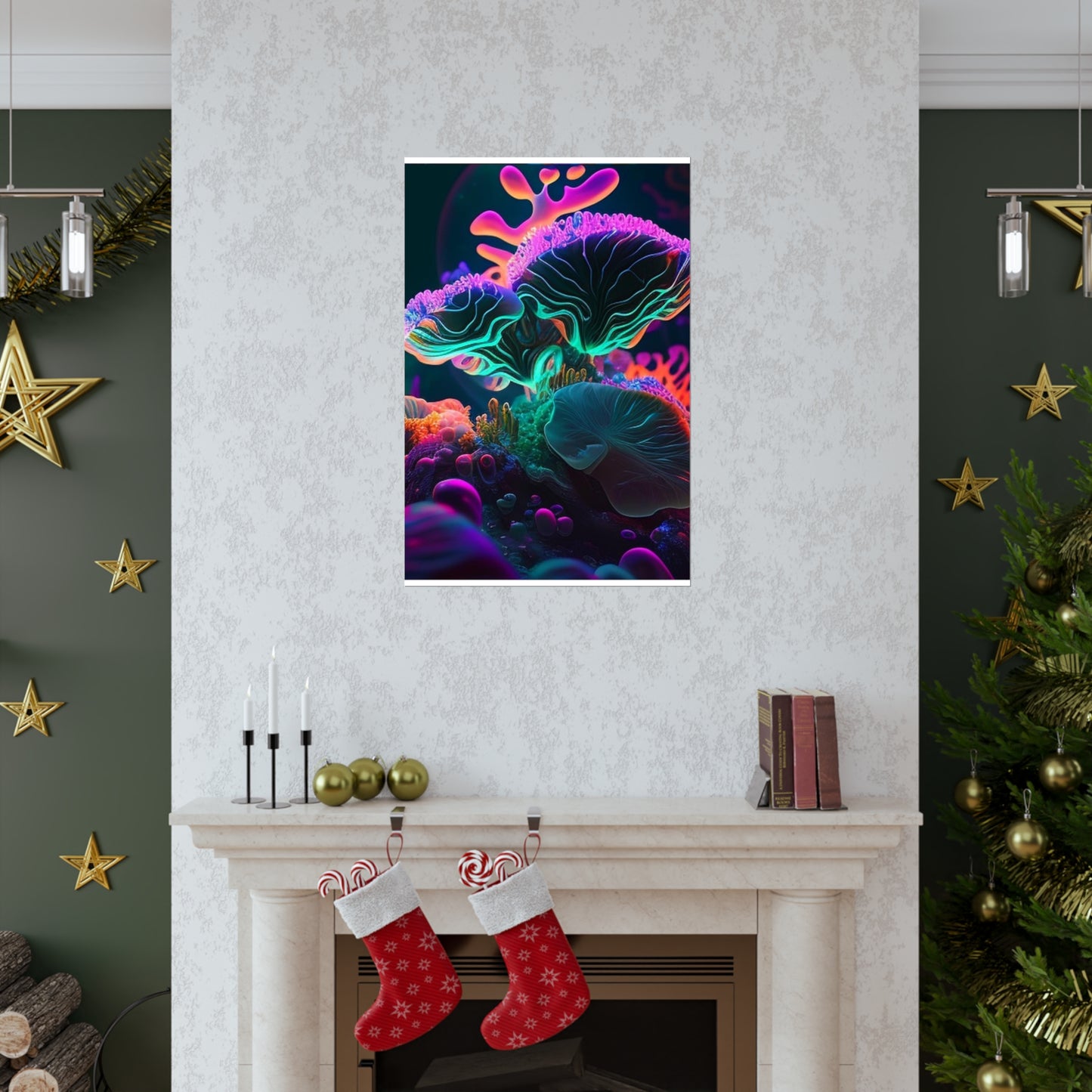 Premium Matte Vertical Posters Macro Coral Reef 4