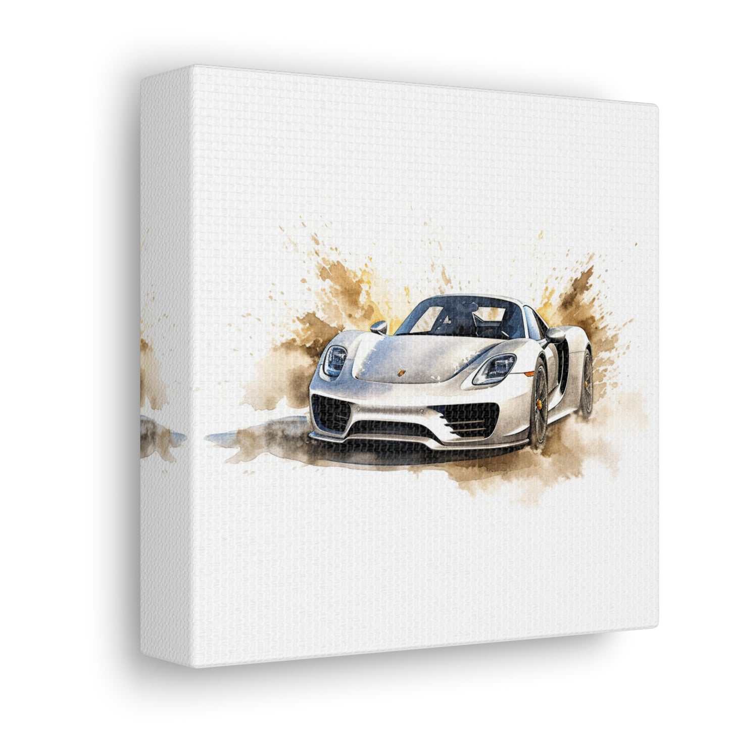 Canvas Gallery Wraps 918 Spyder with white background driving fast on water 2