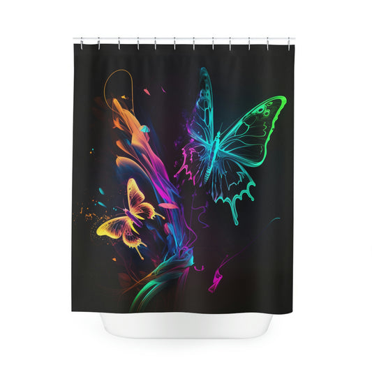 Polyester Shower Curtain glow fusion 4