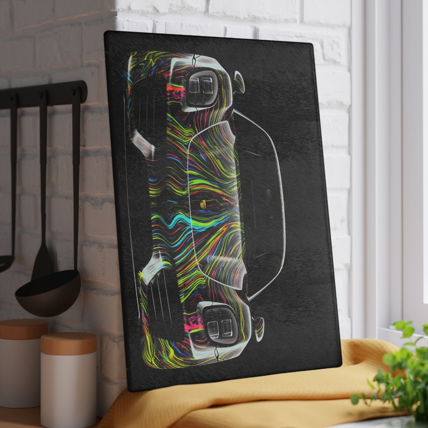 Glass Cutting Board Porsche Line 3