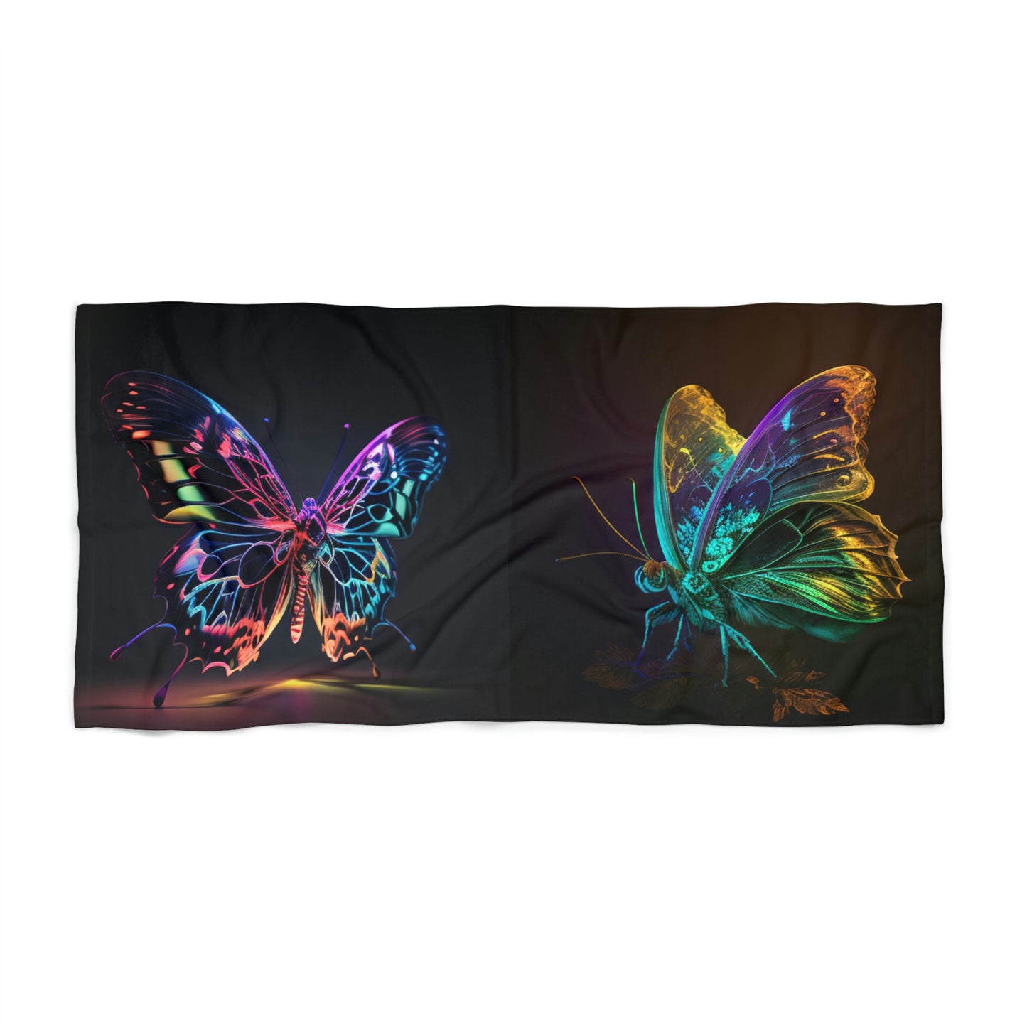 Beach Towel Butterfly Color Neon 2 Pack