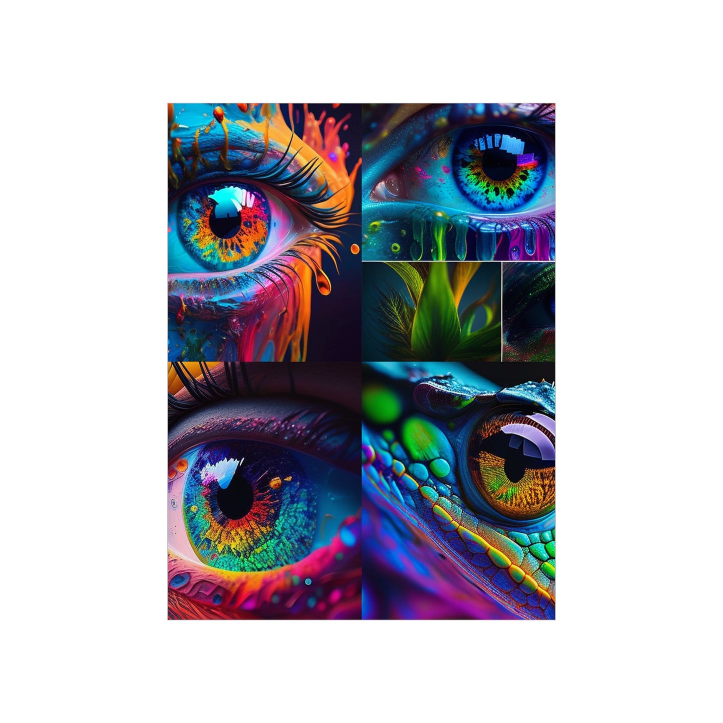 Premium Matte Vertical Posters Macro Eye Photo 5