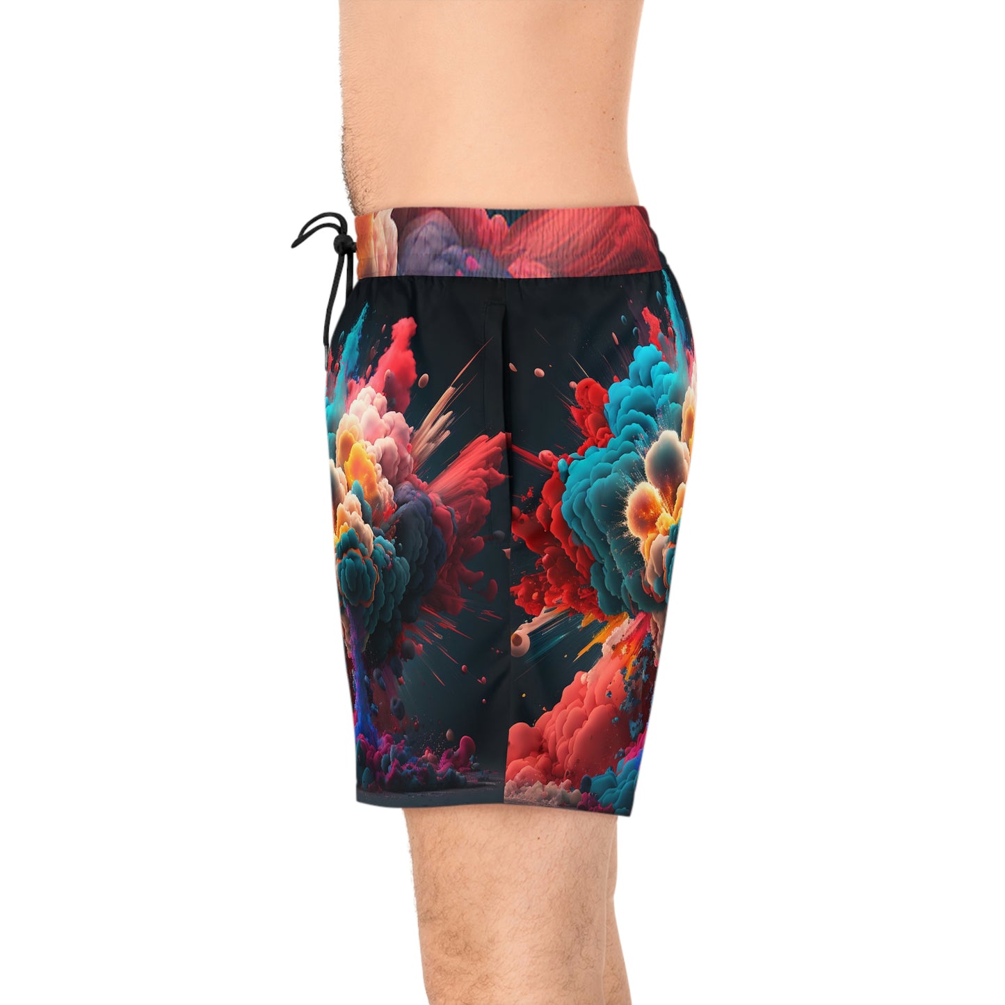 Men's Mid-Length Swim Shorts (AOP) color explosion 4