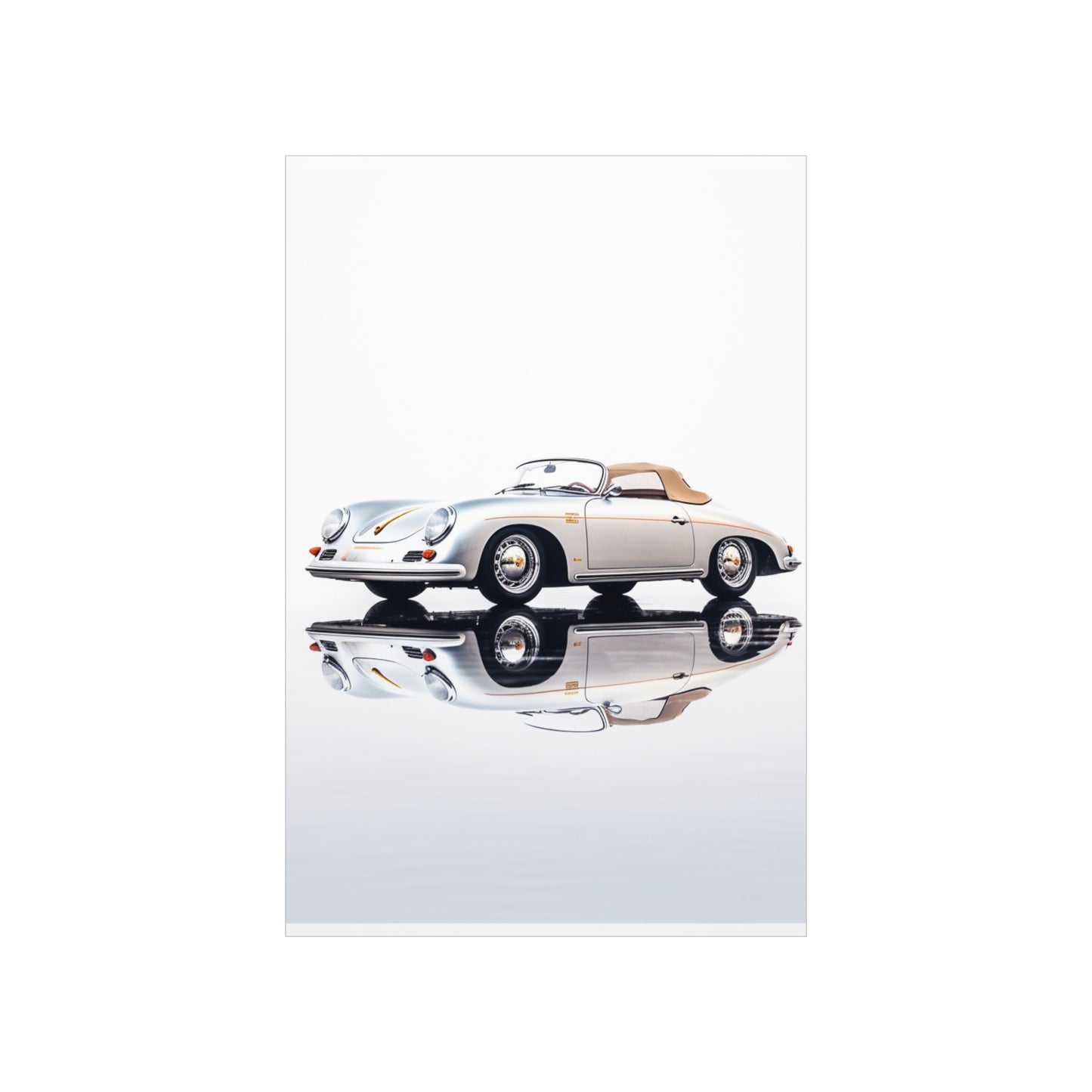 Premium Matte Vertical Posters 911 Speedster on water 2