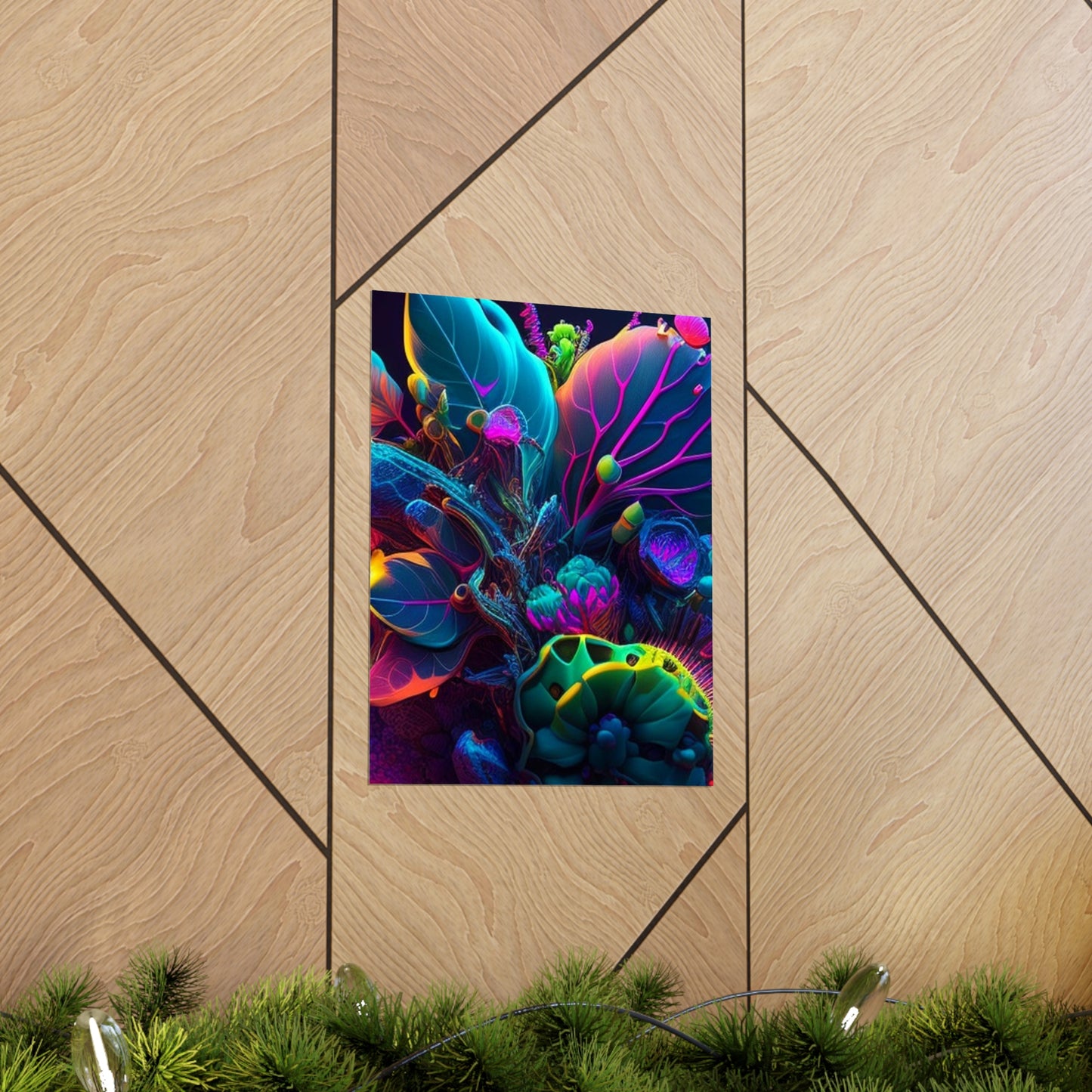 Premium Matte Vertical Posters Macro Coral Reef 3