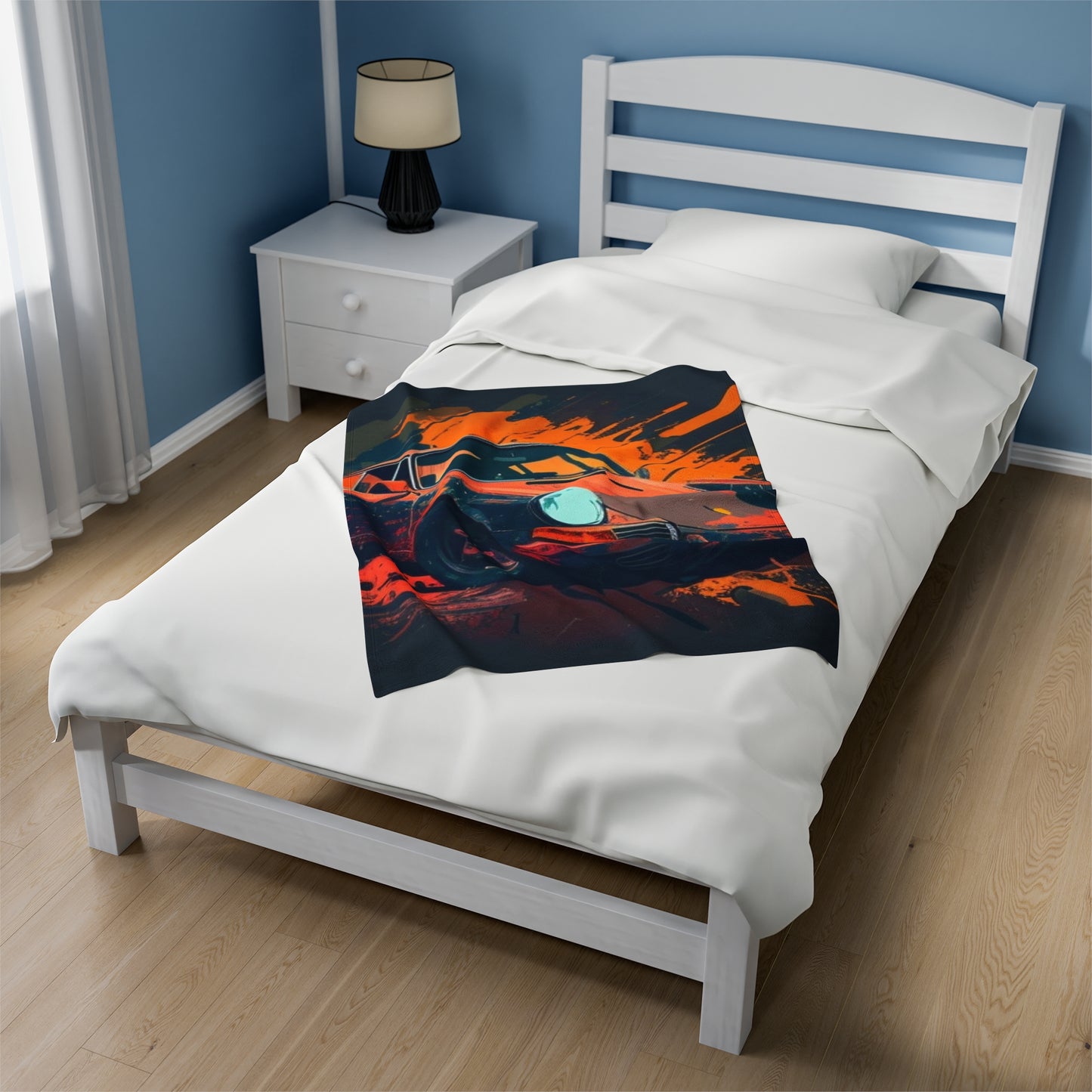 Velveteen Plush Blanket Porsche Abstract 3