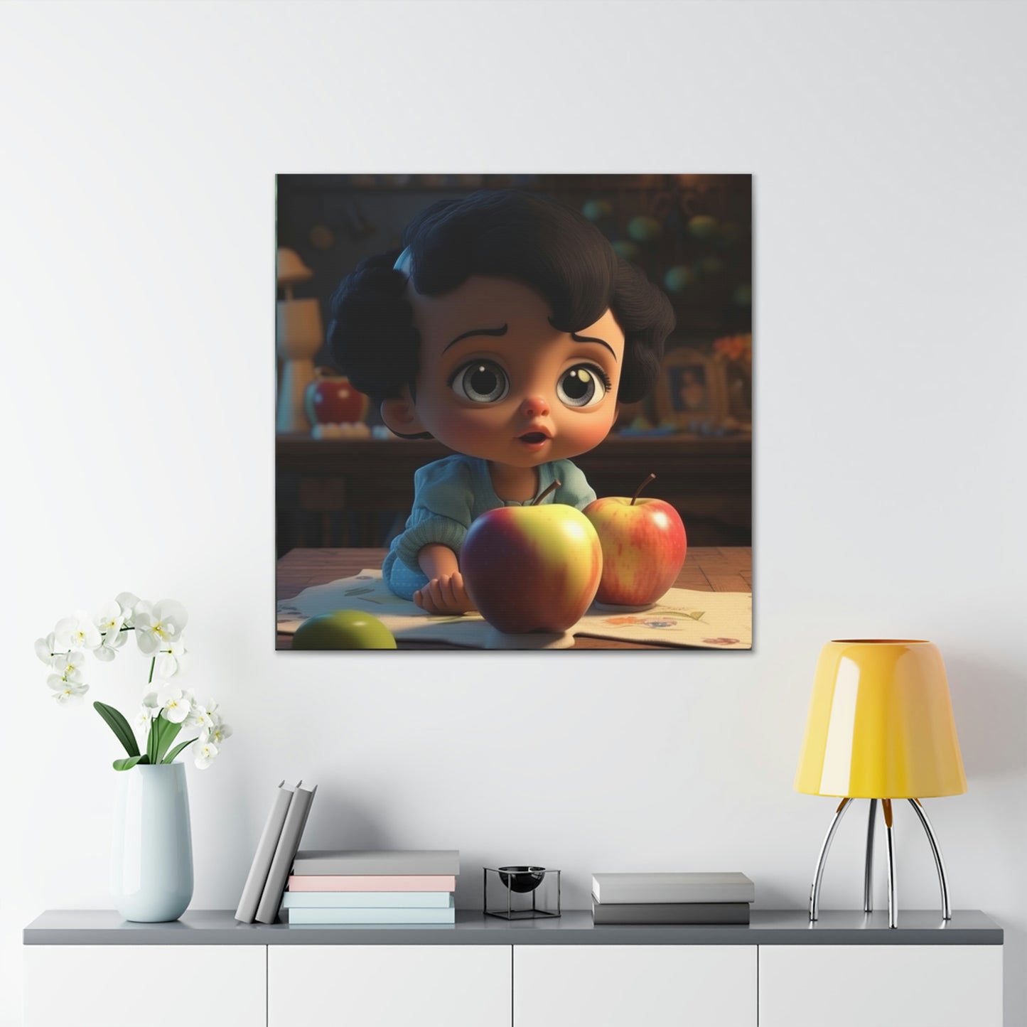 Canvas Gallery Wraps Girl Apple 2