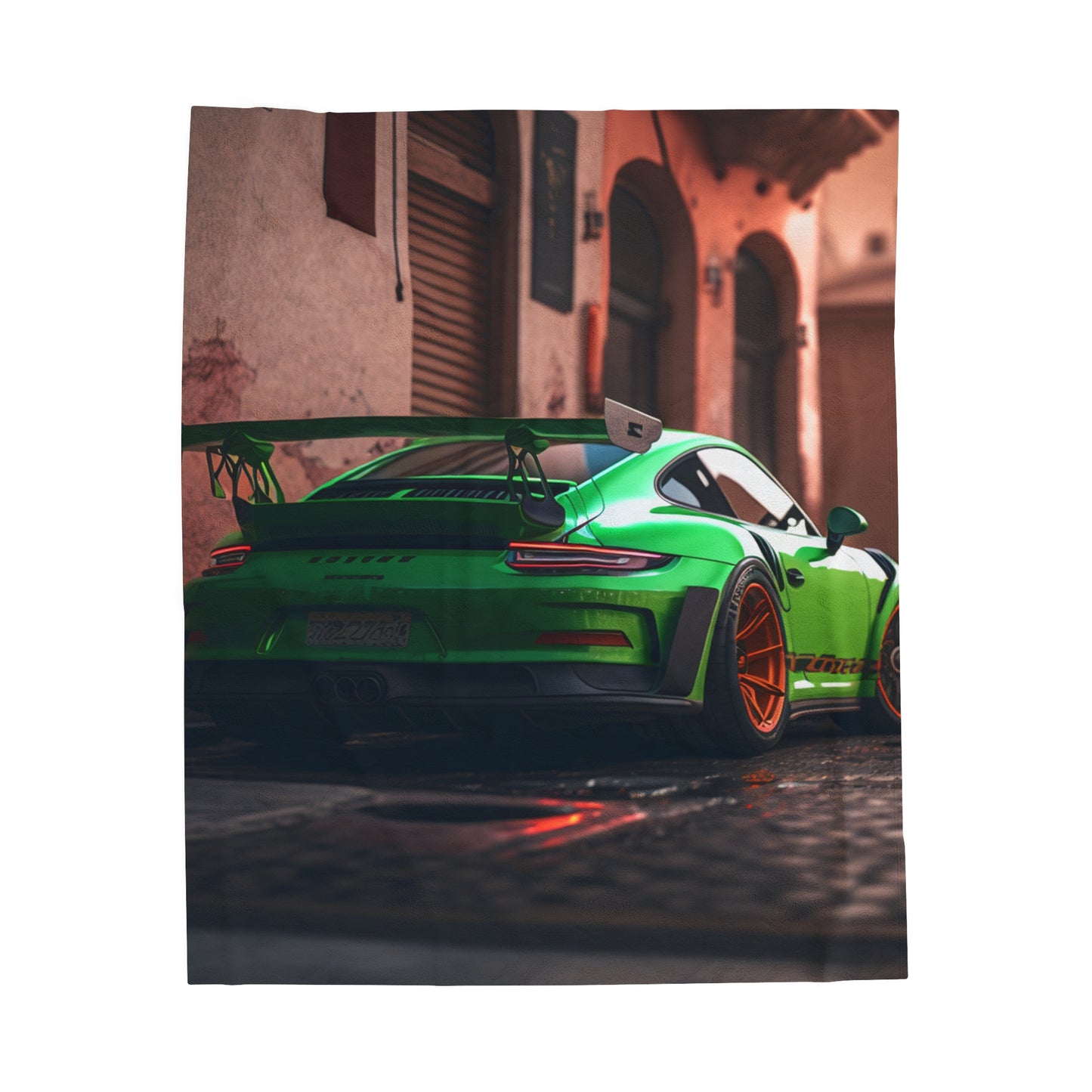 Velveteen Plush Blanket porsche 911 gt3 1