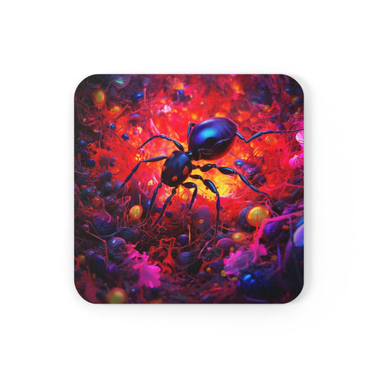 Cork Back Coaster Ants Home 1