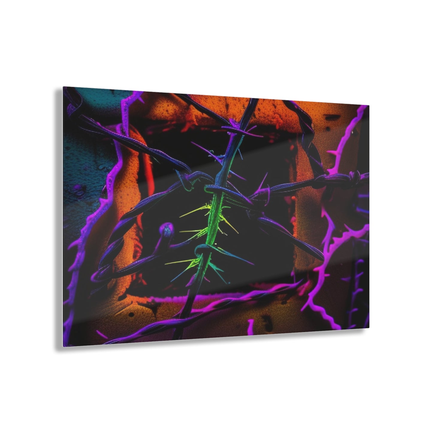 Acrylic Prints Macro Neon Barbs 1