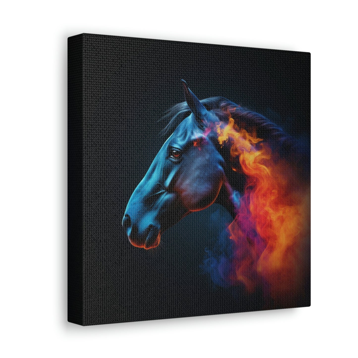 Canvas Gallery Wraps Neon Horses 4