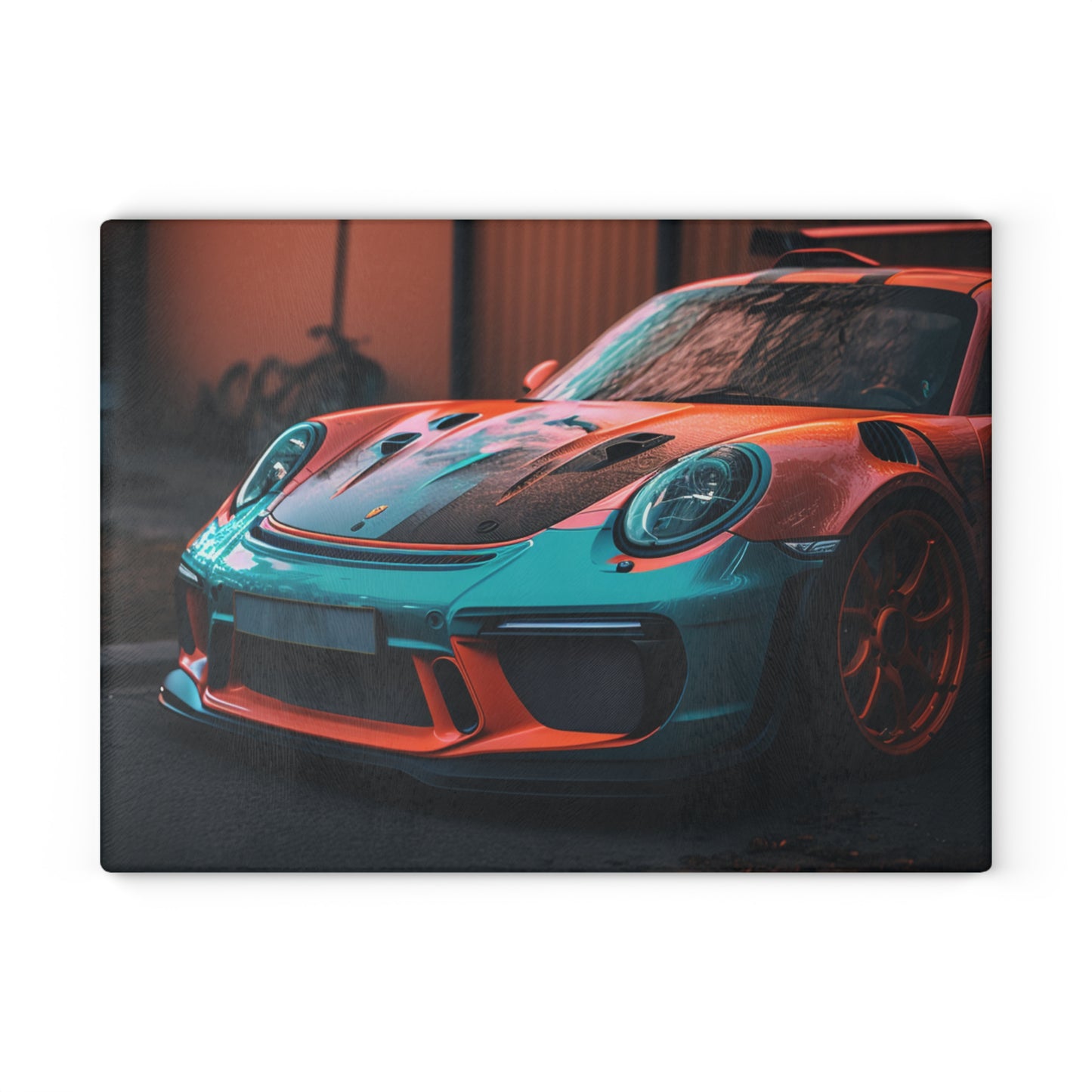 Glass Cutting Board porsche 911 gt3 3