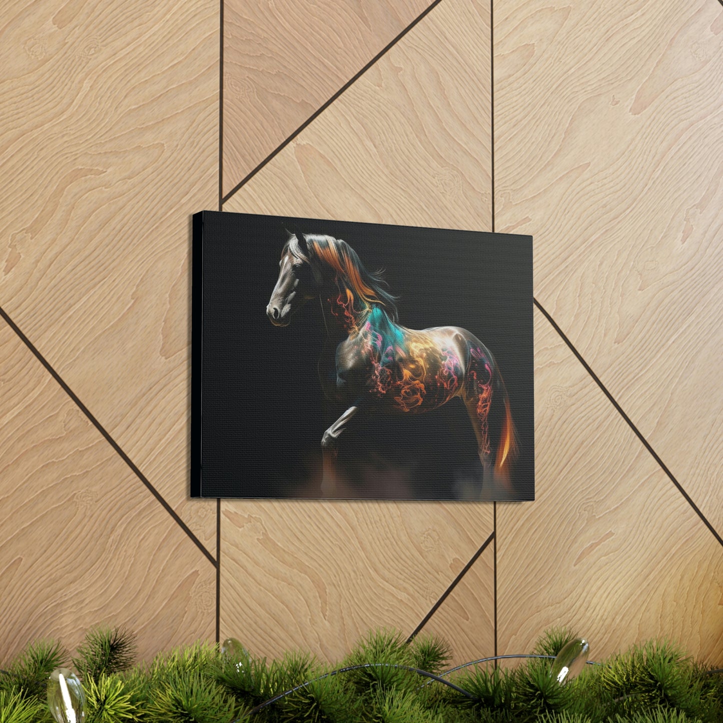 Canvas Gallery Wraps Horses smoke 4