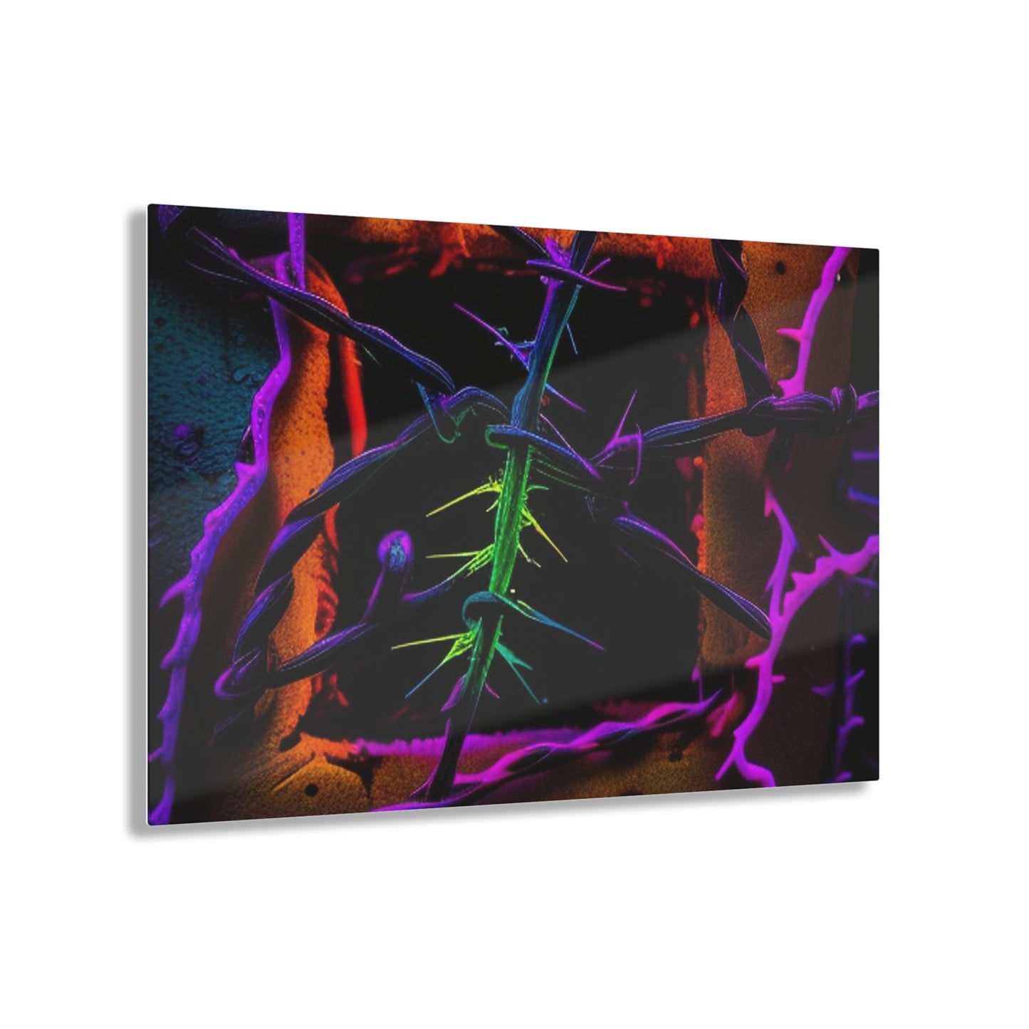 Acrylic Prints Macro Neon Barbs 1