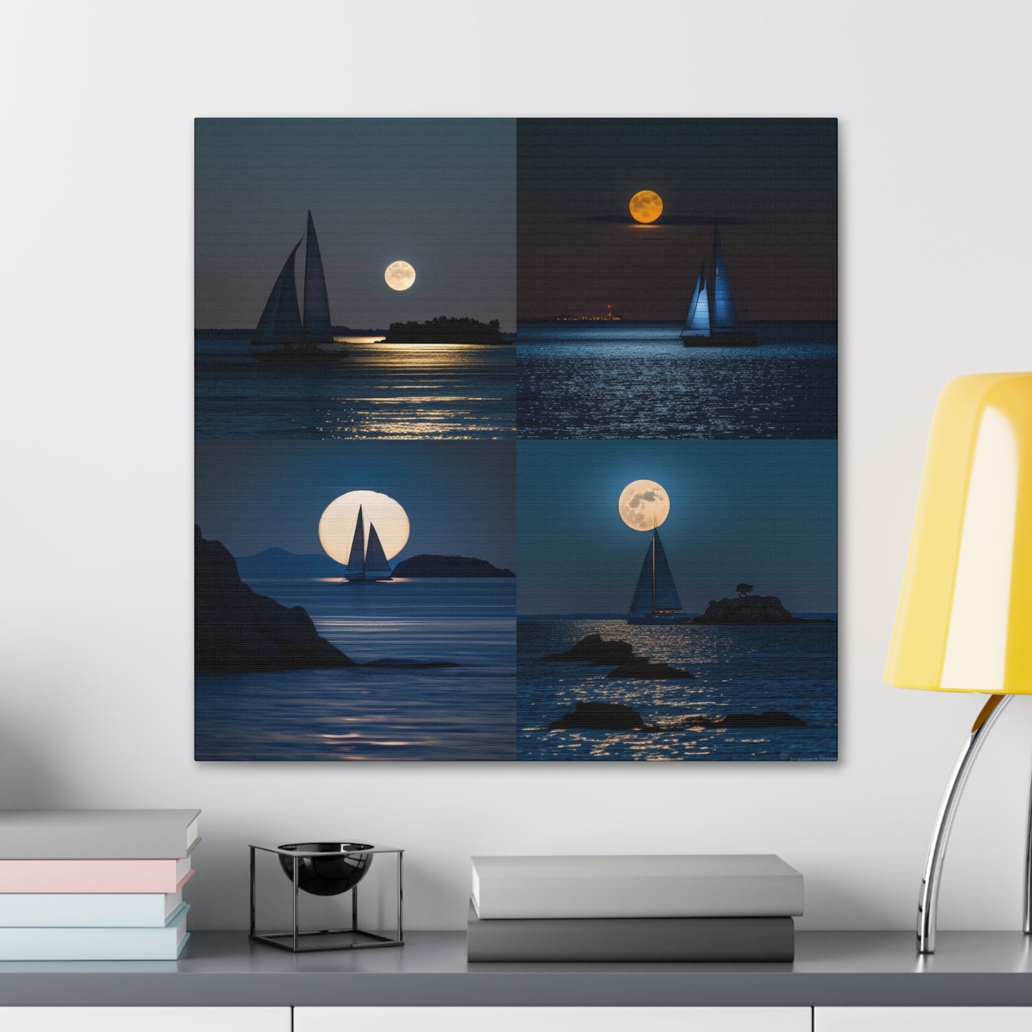 Sailboat Moon 4 pack