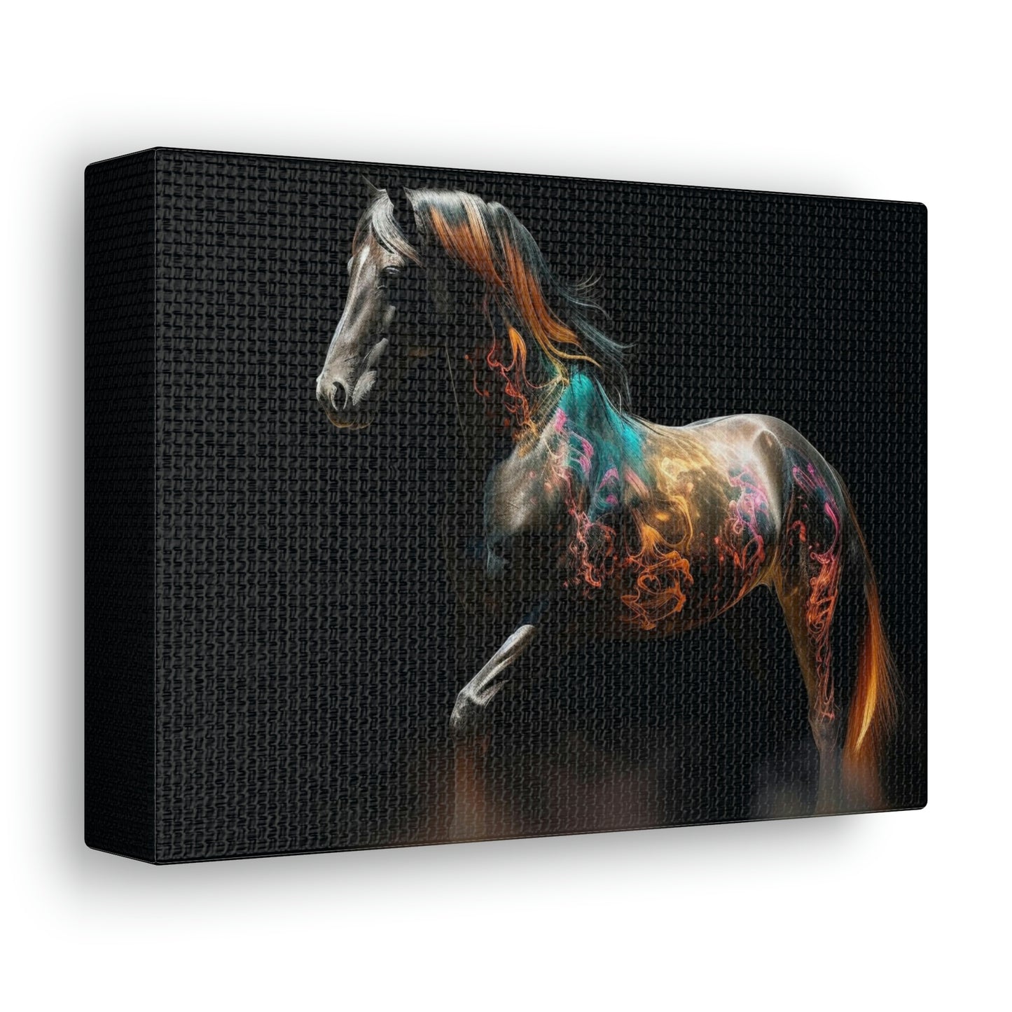 Canvas Gallery Wraps Horses smoke 4