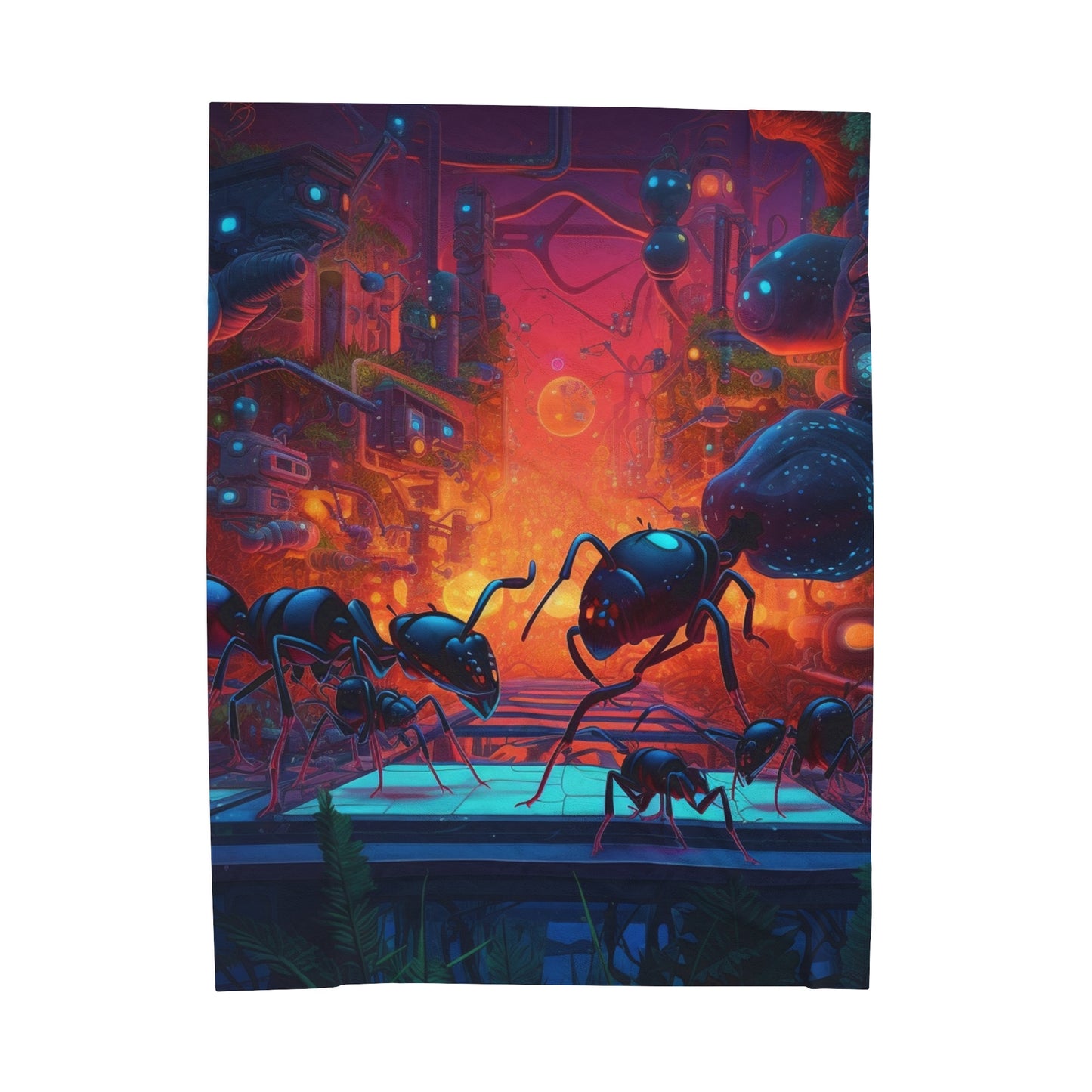 Velveteen Plush Blanket Ants Home 2