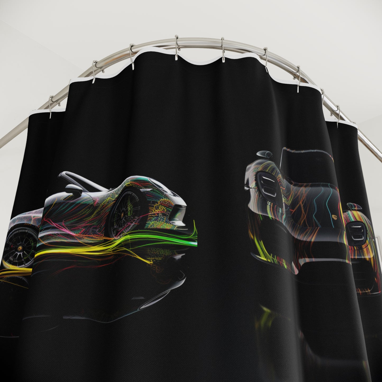 Polyester Shower Curtain Porsche Line 5