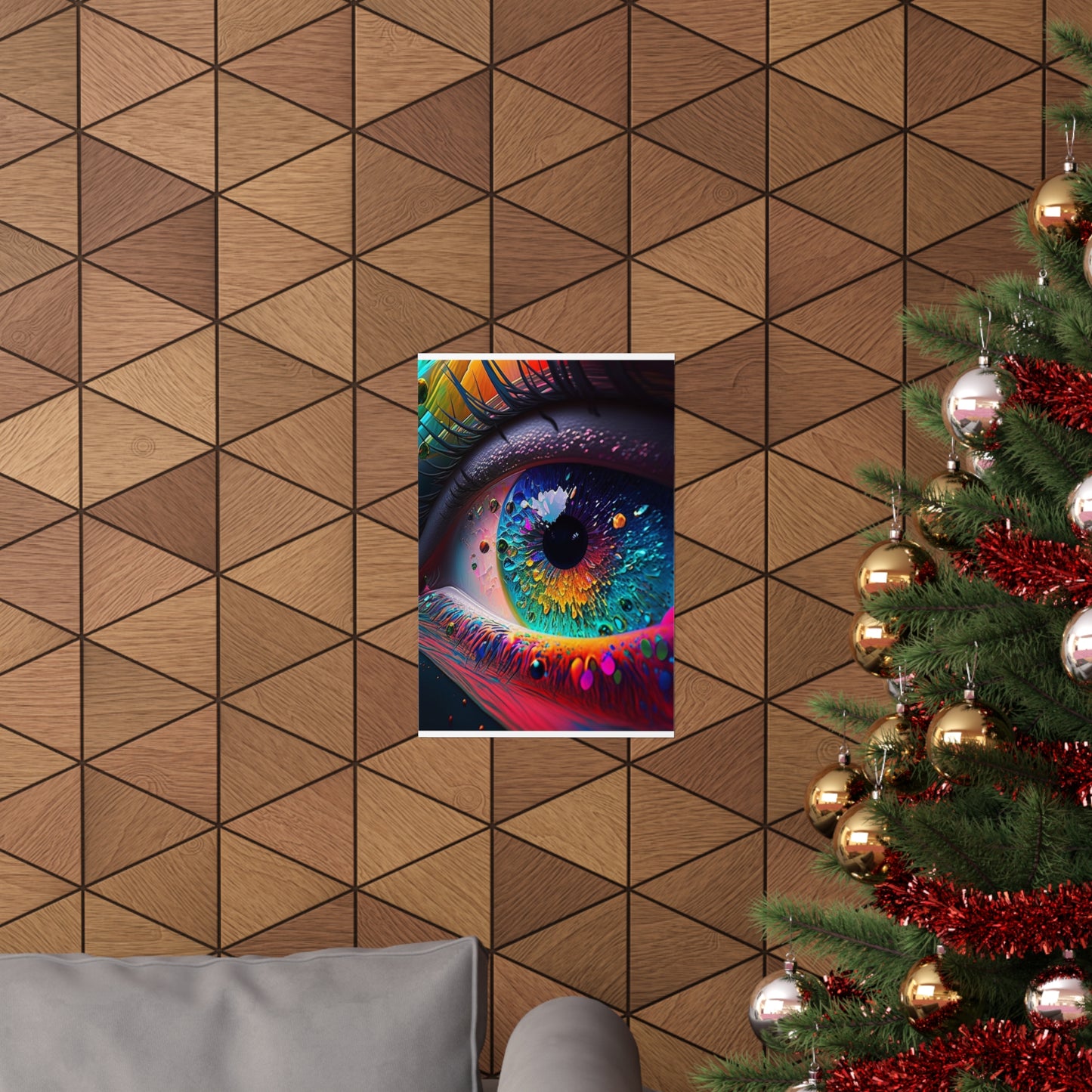 Premium Matte Vertical Posters Macro Eye Photo 3