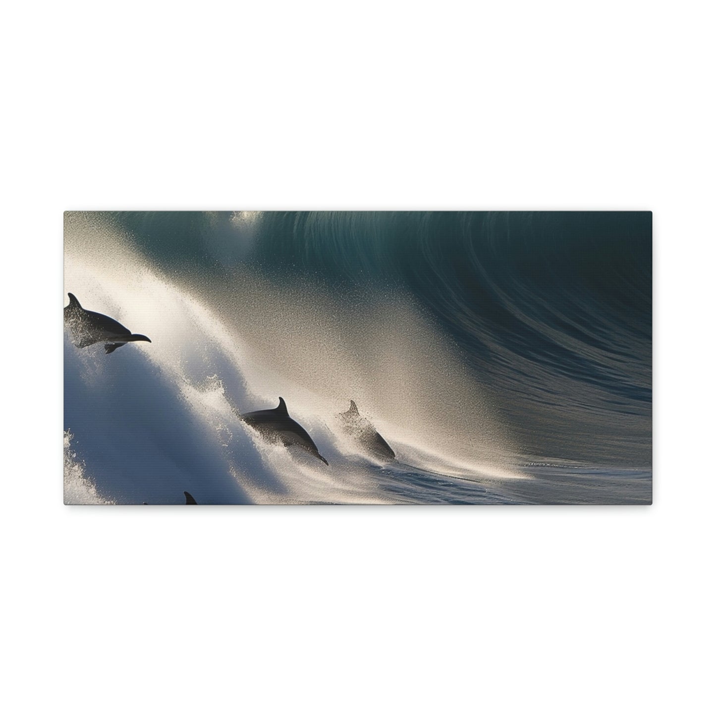 Canvas Gallery Wraps Dolphin Wave 2