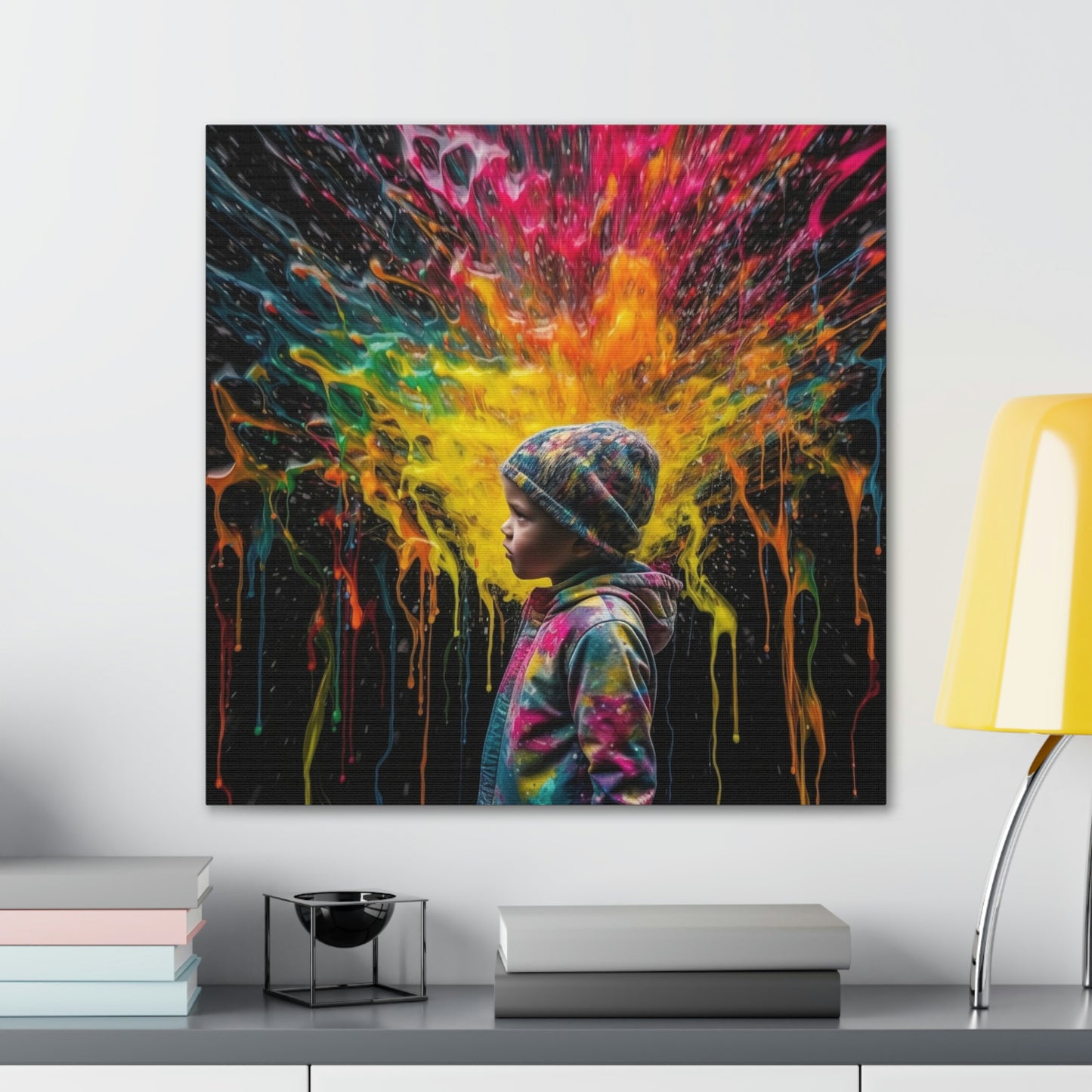 Canvas Gallery Wraps Kid Color Rain 3