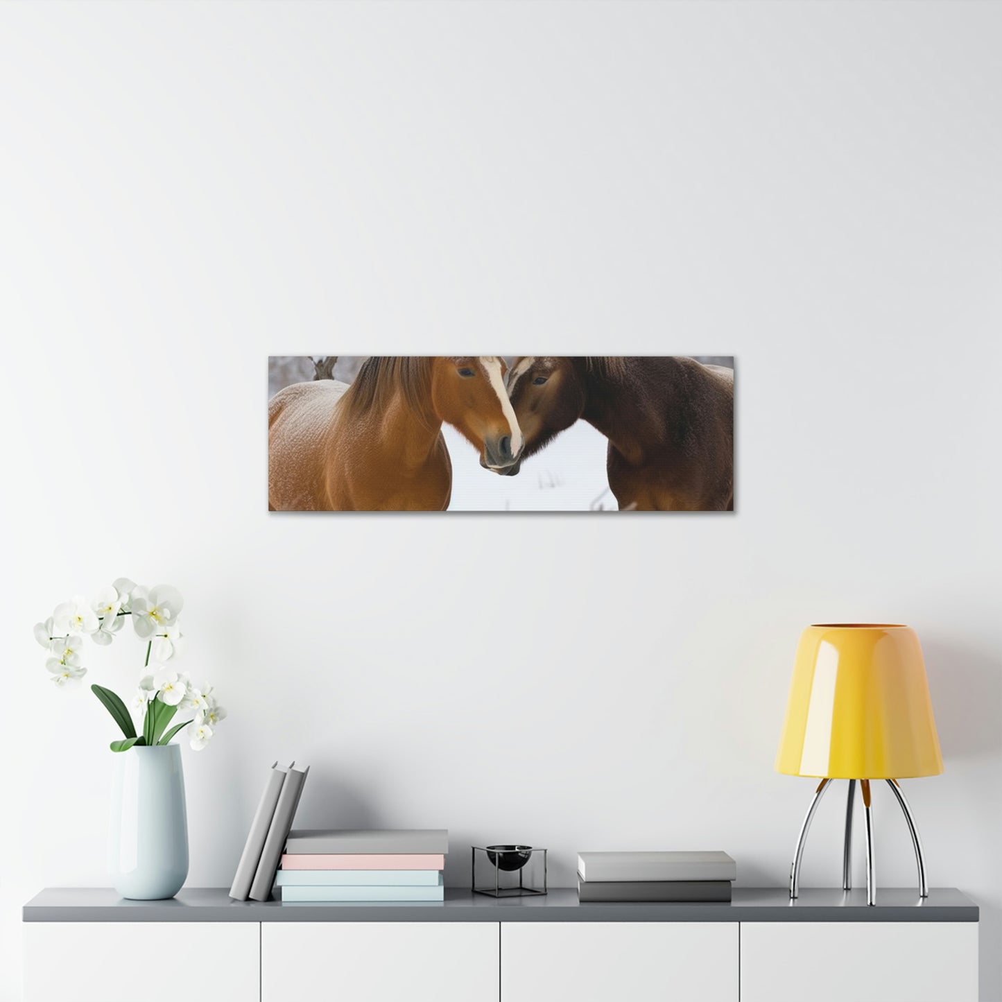 Canvas Gallery Wraps Horse Kiss 3