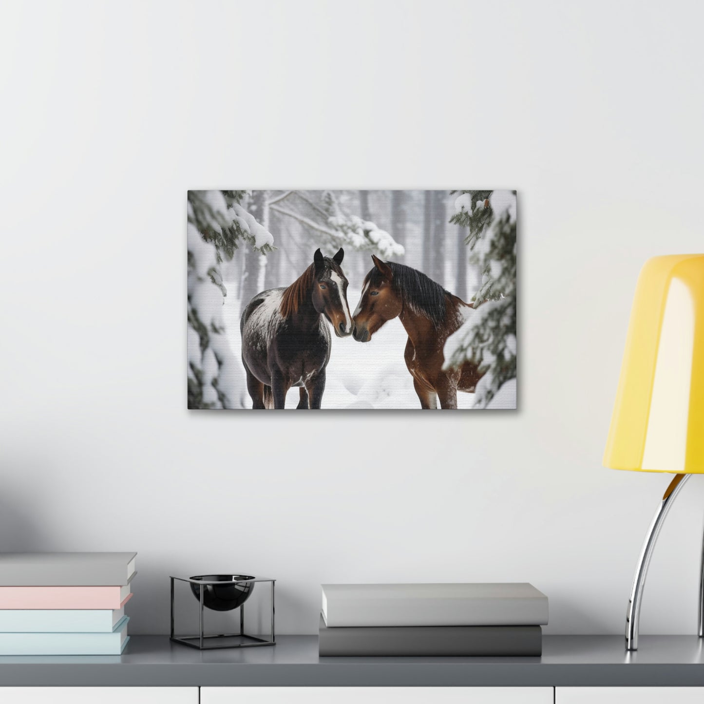 Canvas Gallery Wraps Horse Kiss 1