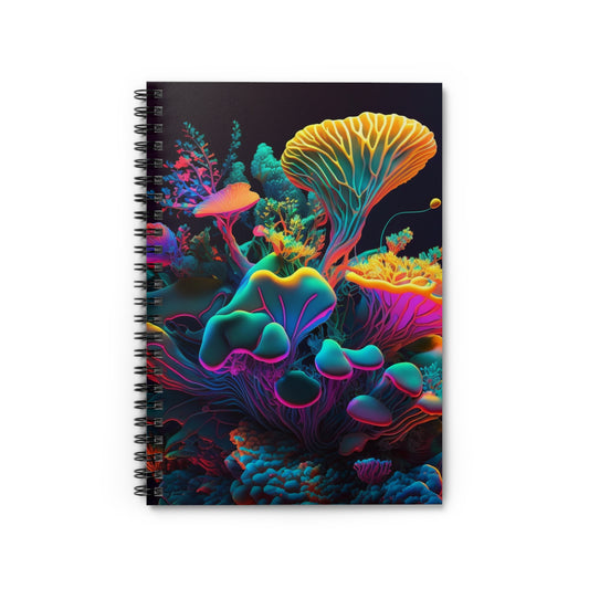Spiral Notebook - Ruled Line Macro Coral Reef 1