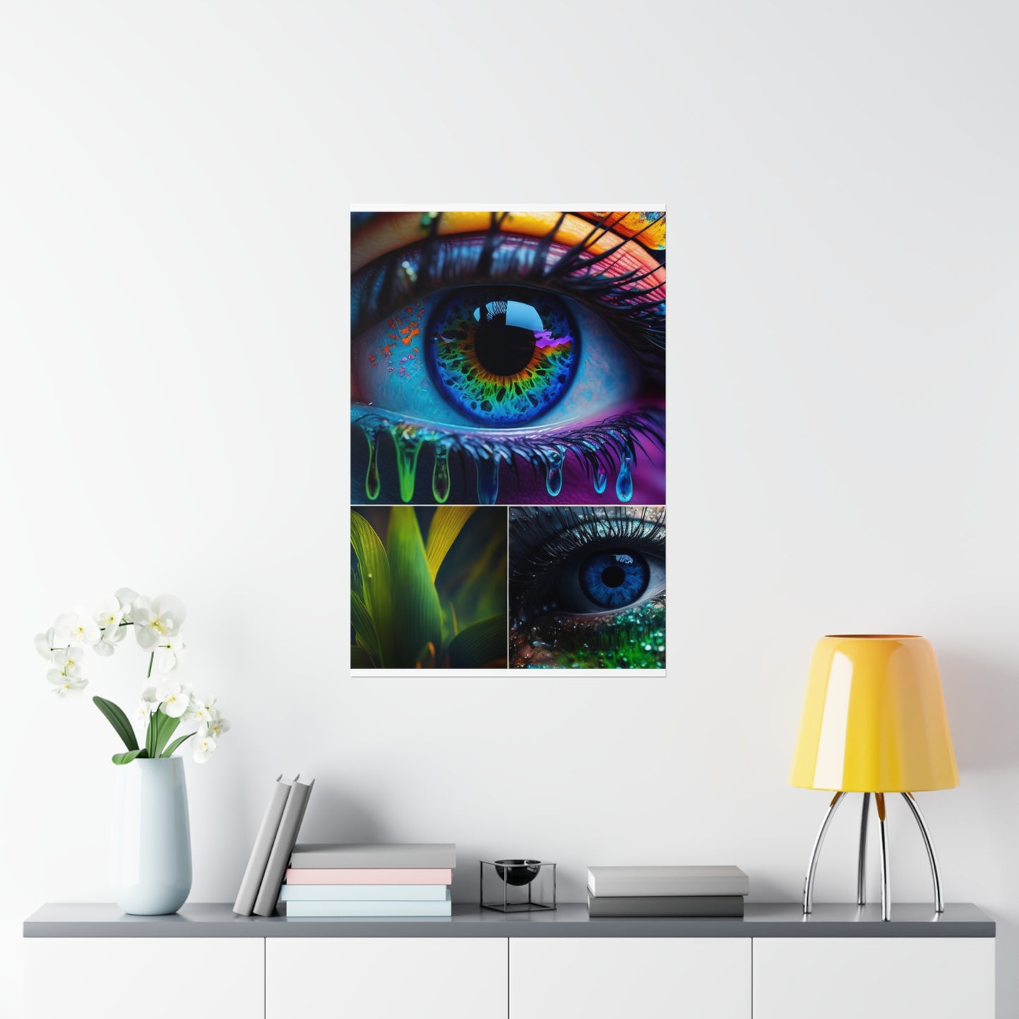 Premium Matte Vertical Posters Macro Eye Photo 2