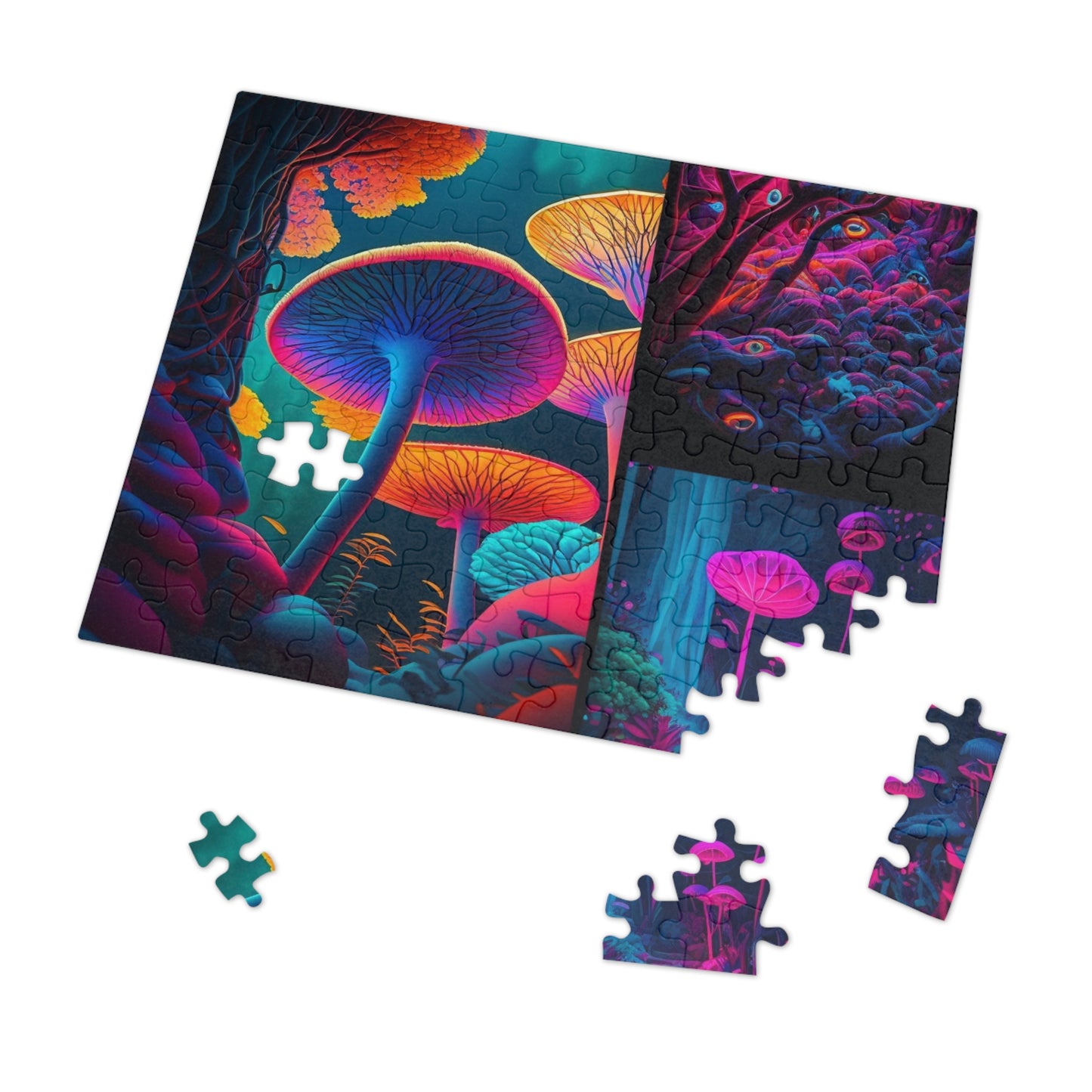 Jigsaw Puzzle (30, 110, 252, 500,1000-Piece) Macro Reef Florescent 2